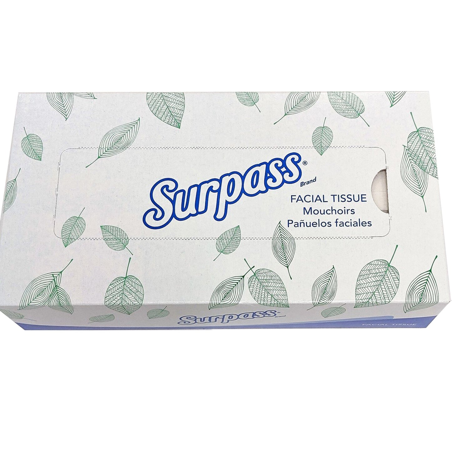 Surpass Facial Tissue White 8 X 8-2/5 Inch 100 Count (333758_CS)