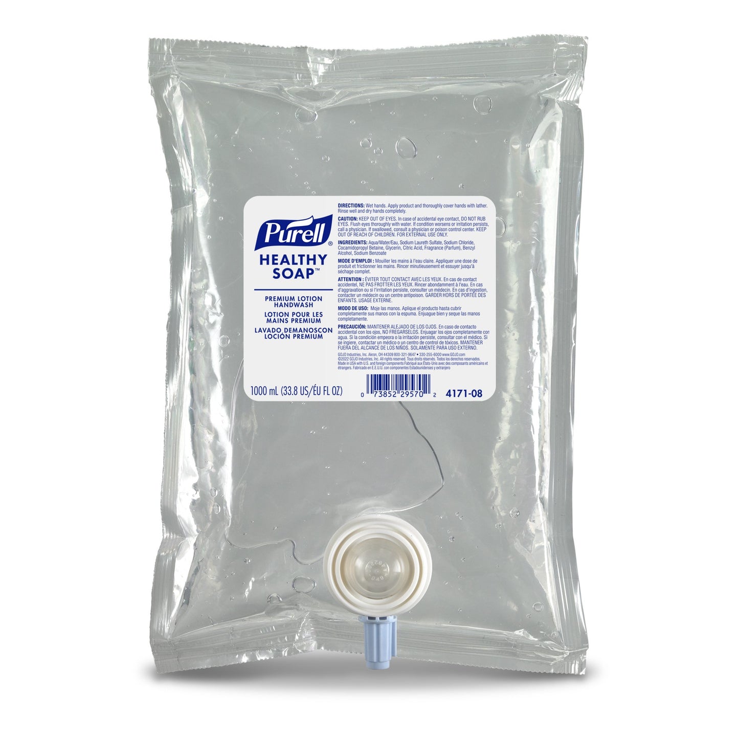 Purell® Healthy Soap™ Soap Lotion 1,000 mL Dispenser Refill Bag Waterfall Scent (1245778_CS)