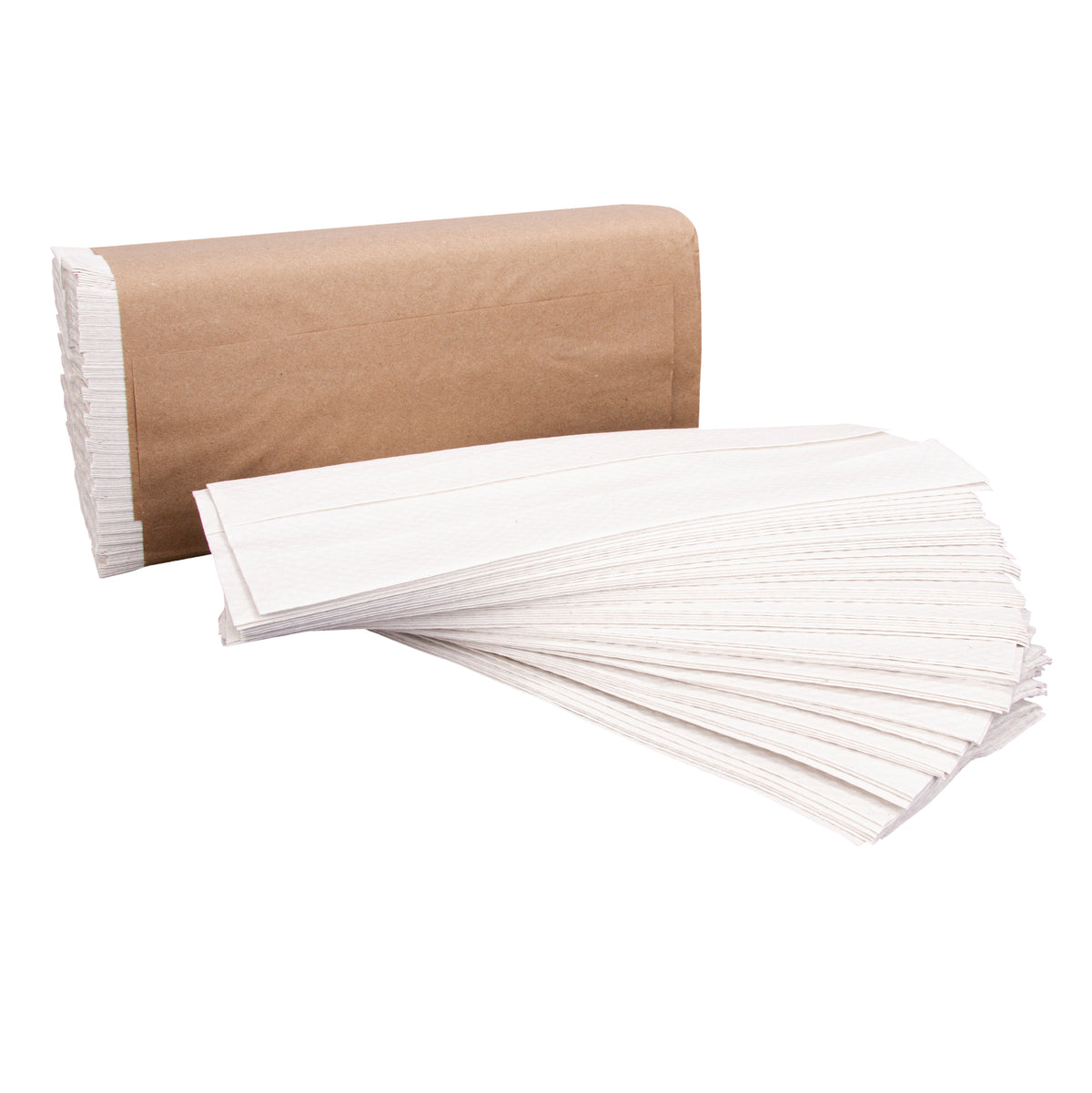 Right Choice® Paper Center Fold Towel 1 Ply, White, 10" x 11.42" (78000010)