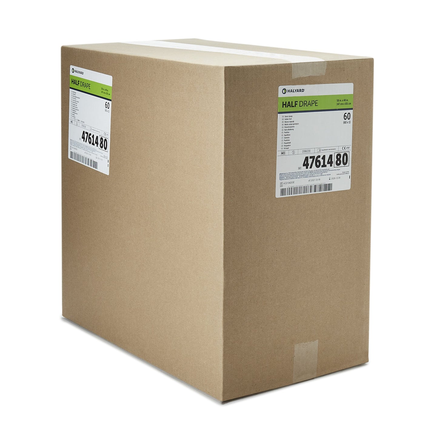 O&M Halyard Inc General Purpose Drape Half Drape 40 W X 58 L Inch Sterile (1152697_CS)