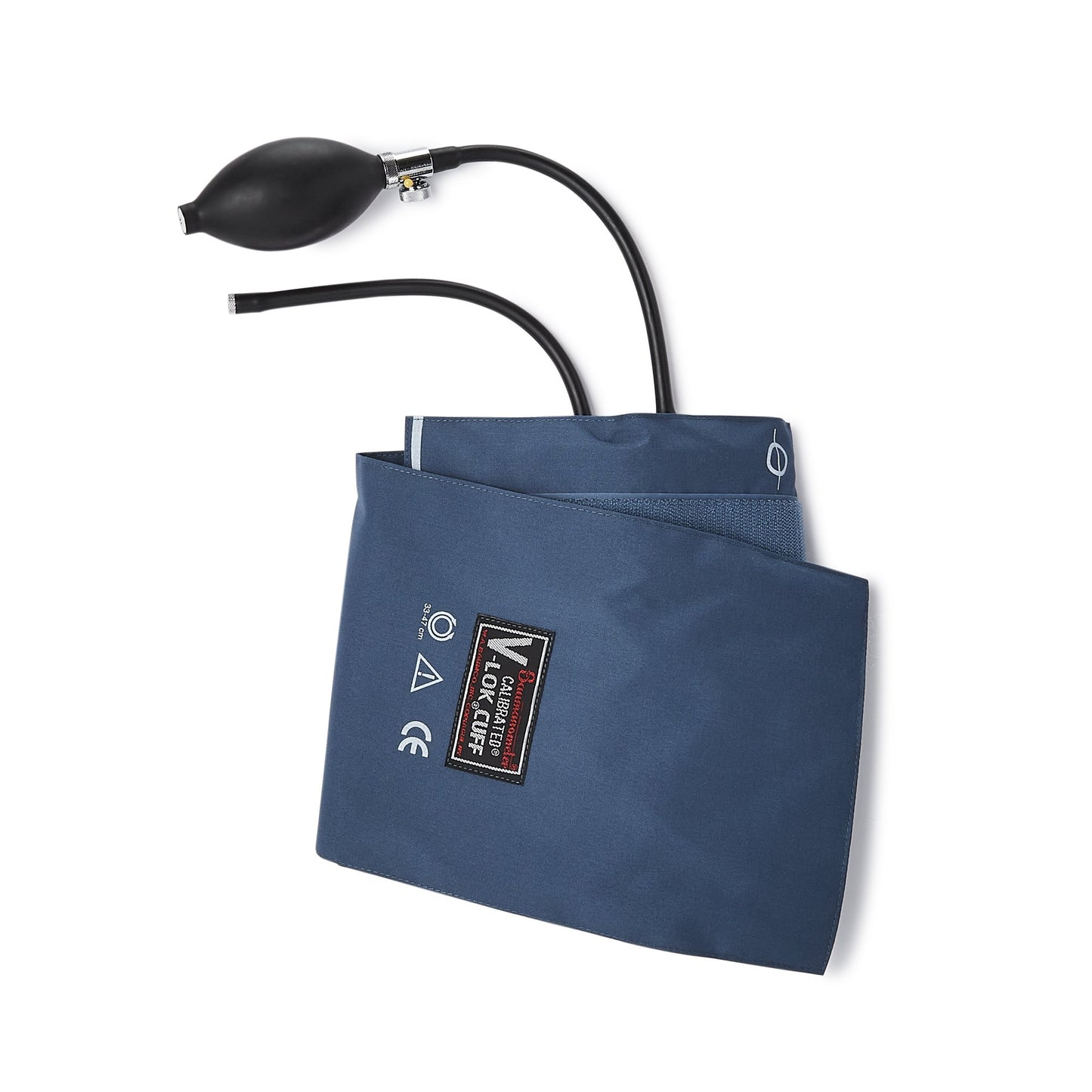 Calibrated® V-Lok® Reusable Blood Pressure Cuff and Bulb 33 to 47 cm Arm Polyester Fabric Cuff Large Adult Cuff (45934_EA)