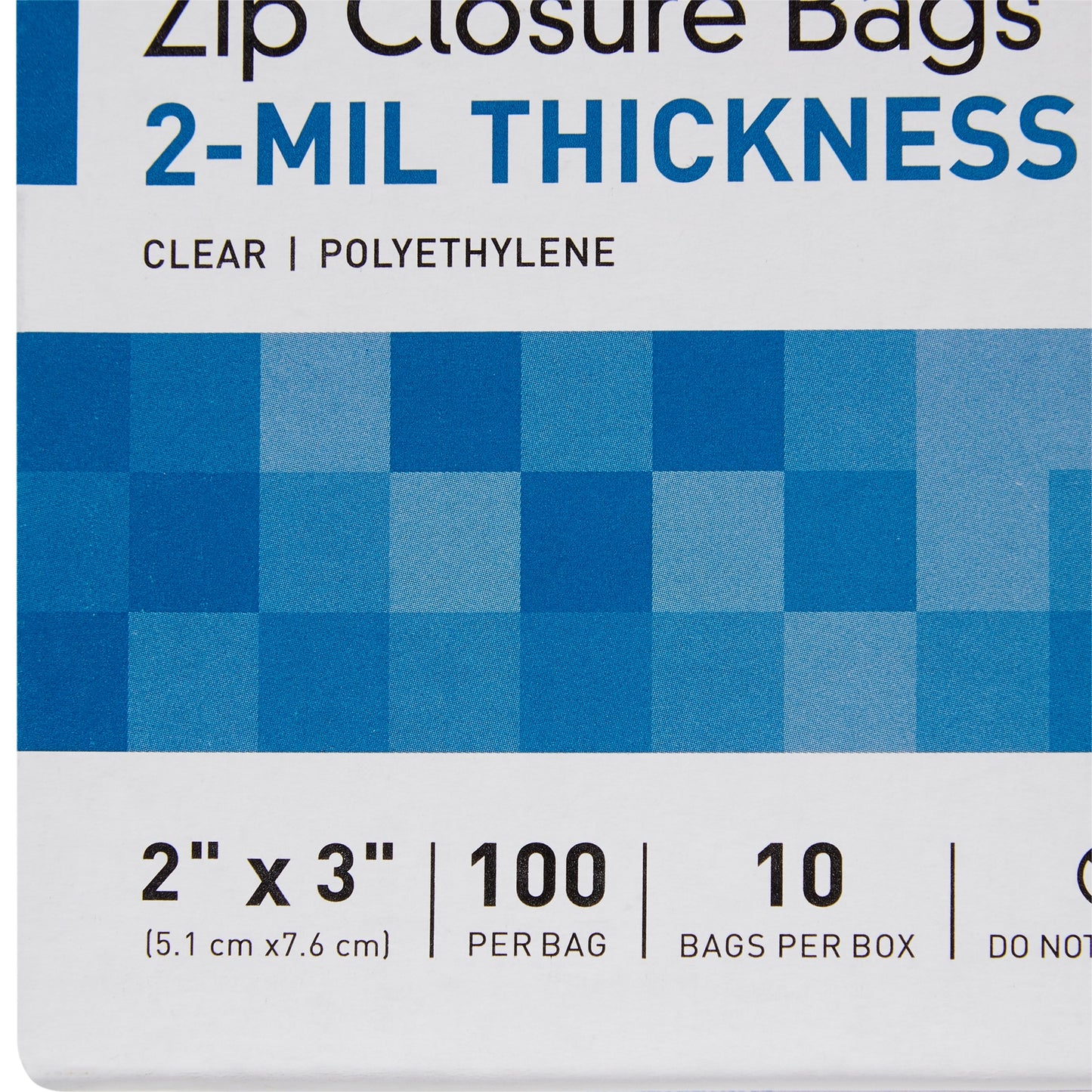 McKesson Reclosable Bag 2 X 3 Inch Polyethylene Clear Zipper Closure (957782_BG)