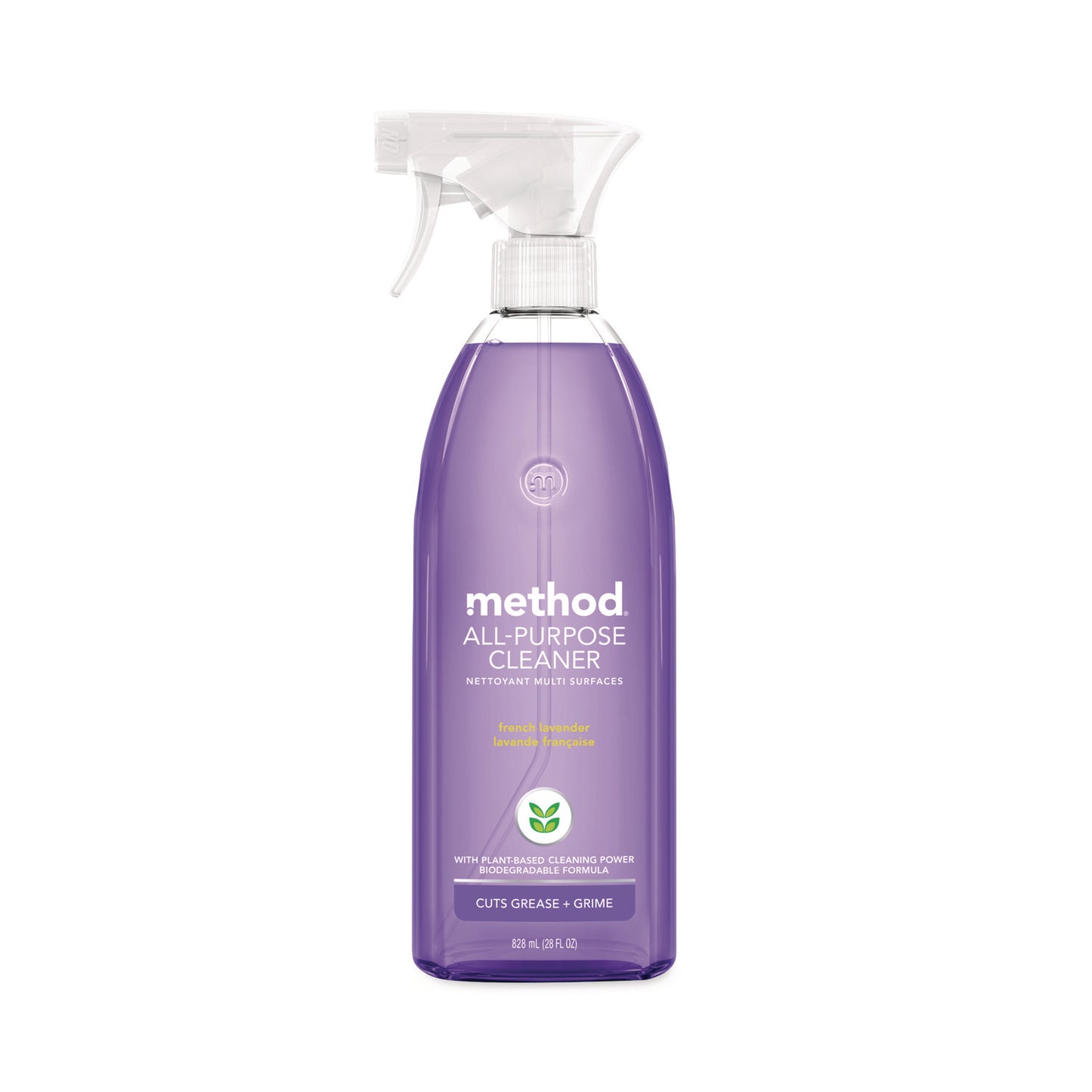 Method® All Surface Cleaner, French Lavender Scent, 28 oz Spray Bottle, 8/Carton (MTH377448CT)