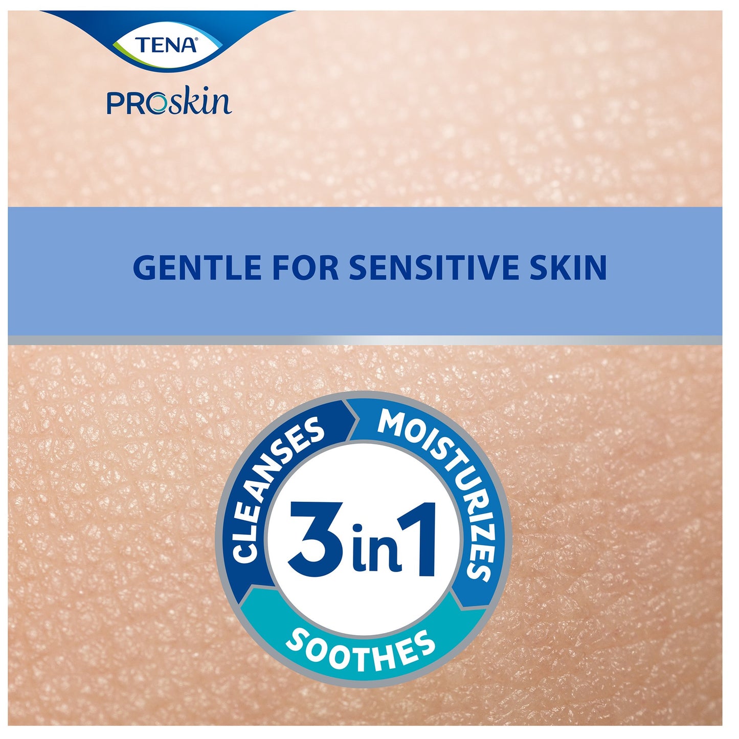TENA® ProSkin™ Rinse-Free Body Wash Cream 33.8 oz. Pump Bottle Unscented (931631_CS)