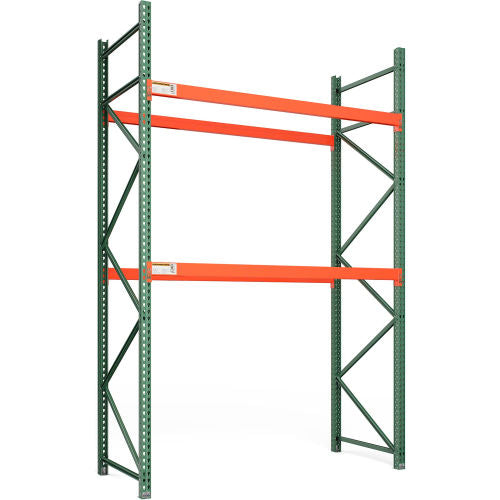 Global Industrial Bolted Teardrop Pallet Rack Starter, 144"Wx 48"D x 144"H, 5702 lbs Shelf Cap (WB412366)