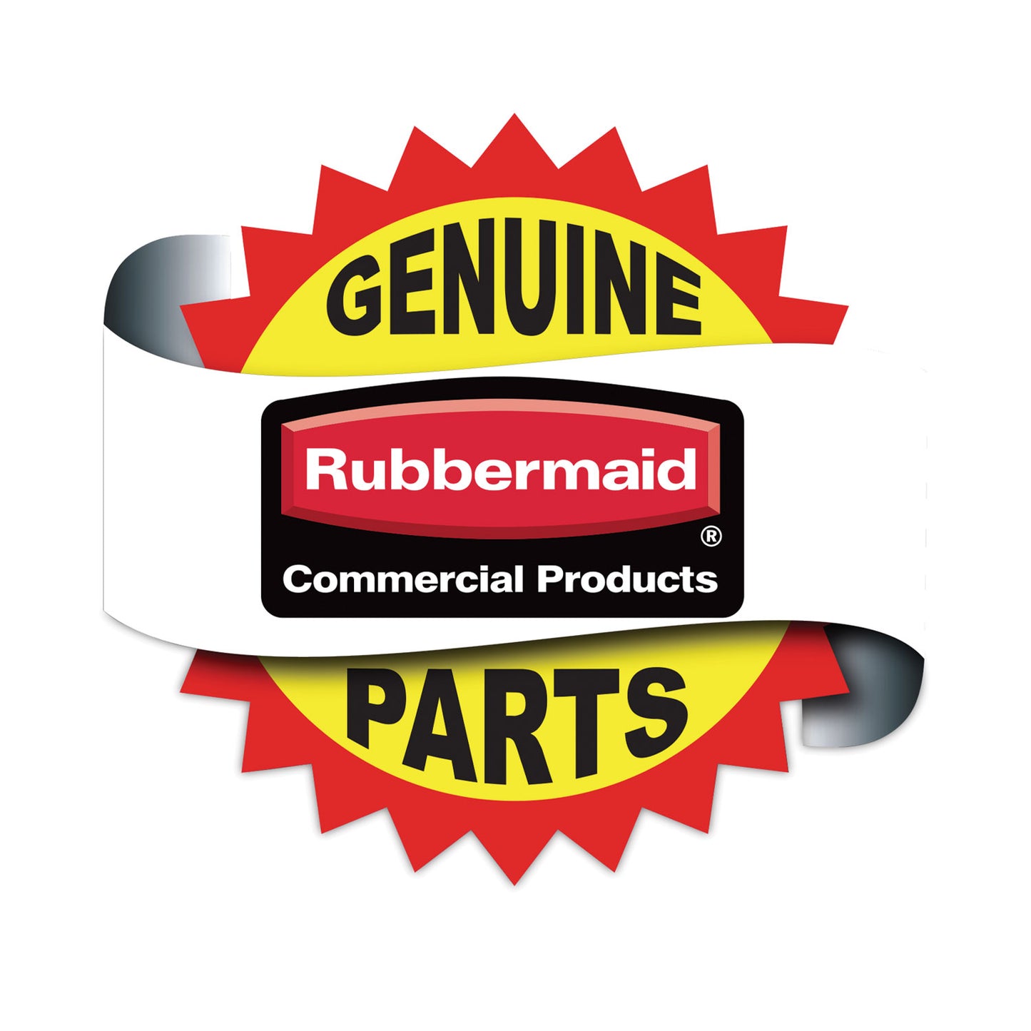 Rubbermaid® Commercial Cone Barricade System Replacement Belt Cassette, 7 ft, Yellow/Black/Silver (SGSFG6287L10000)