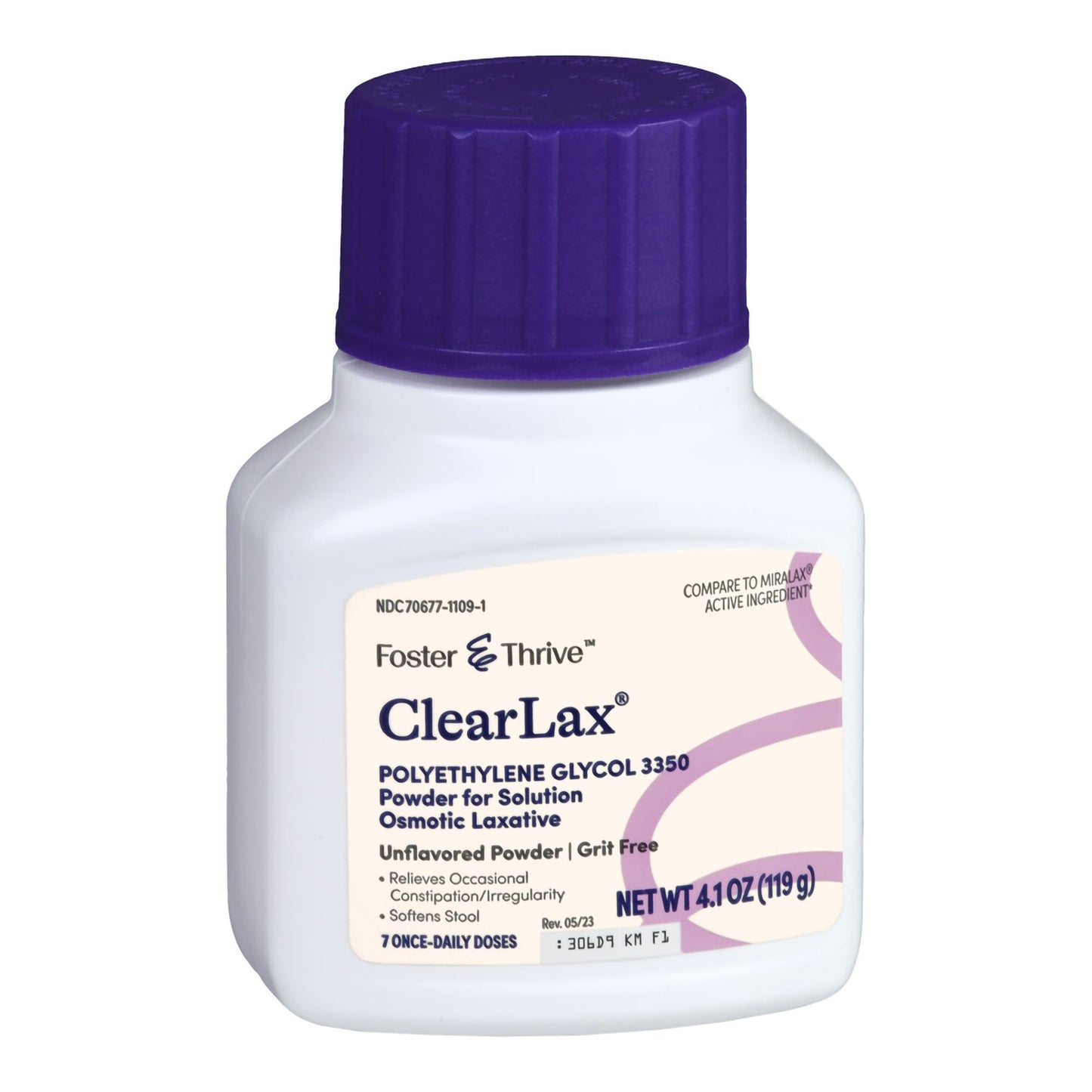 Foster & Thrive™ Laxative Powder 4.1 oz. 17 Gram Strength Polyethylene Glycol 3350 (1238982_EA)