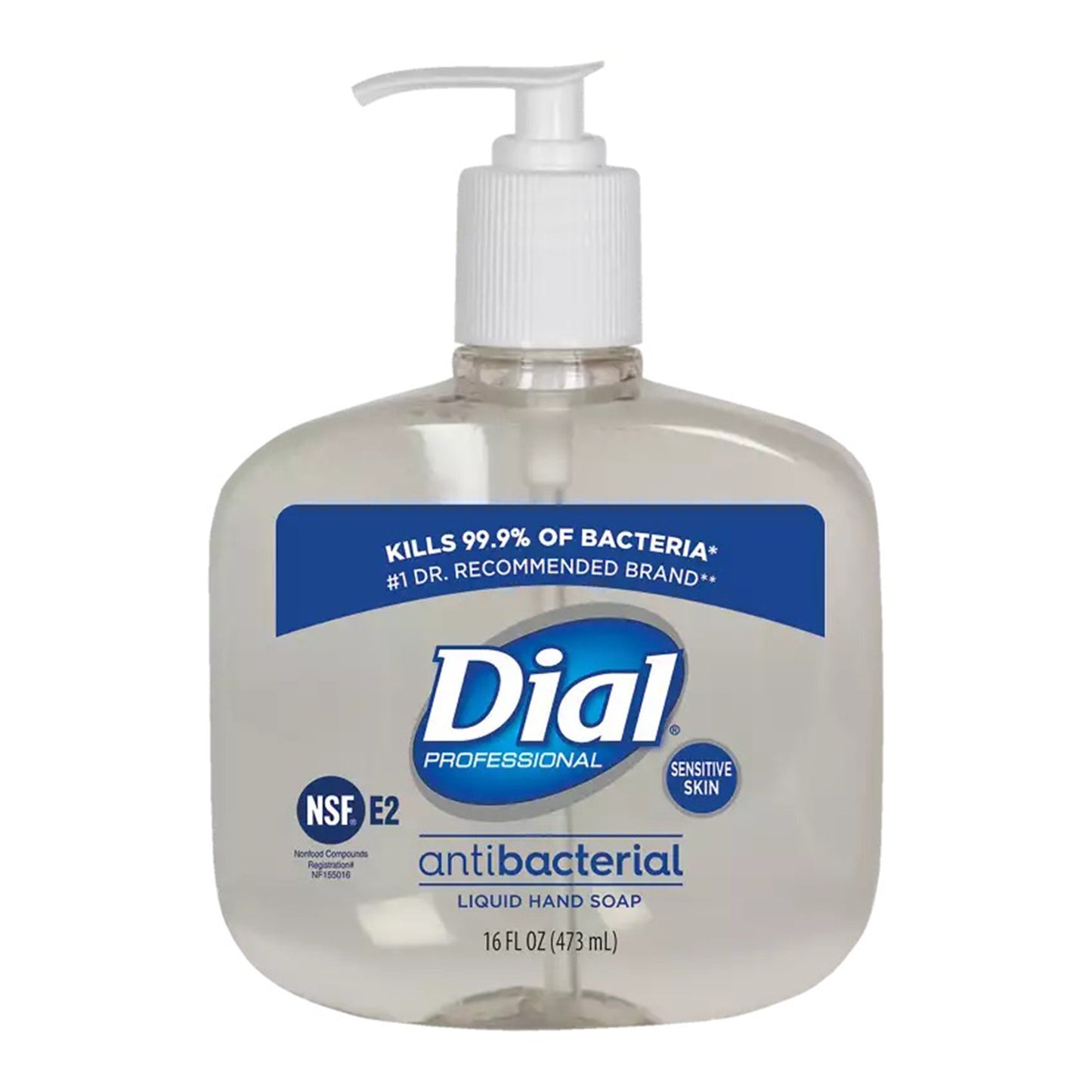 Dial® Professional for Sensitive Skin Antimicrobial Soap Liquid 16 oz. Pump Bottle Fresh Scent (333918_CS)