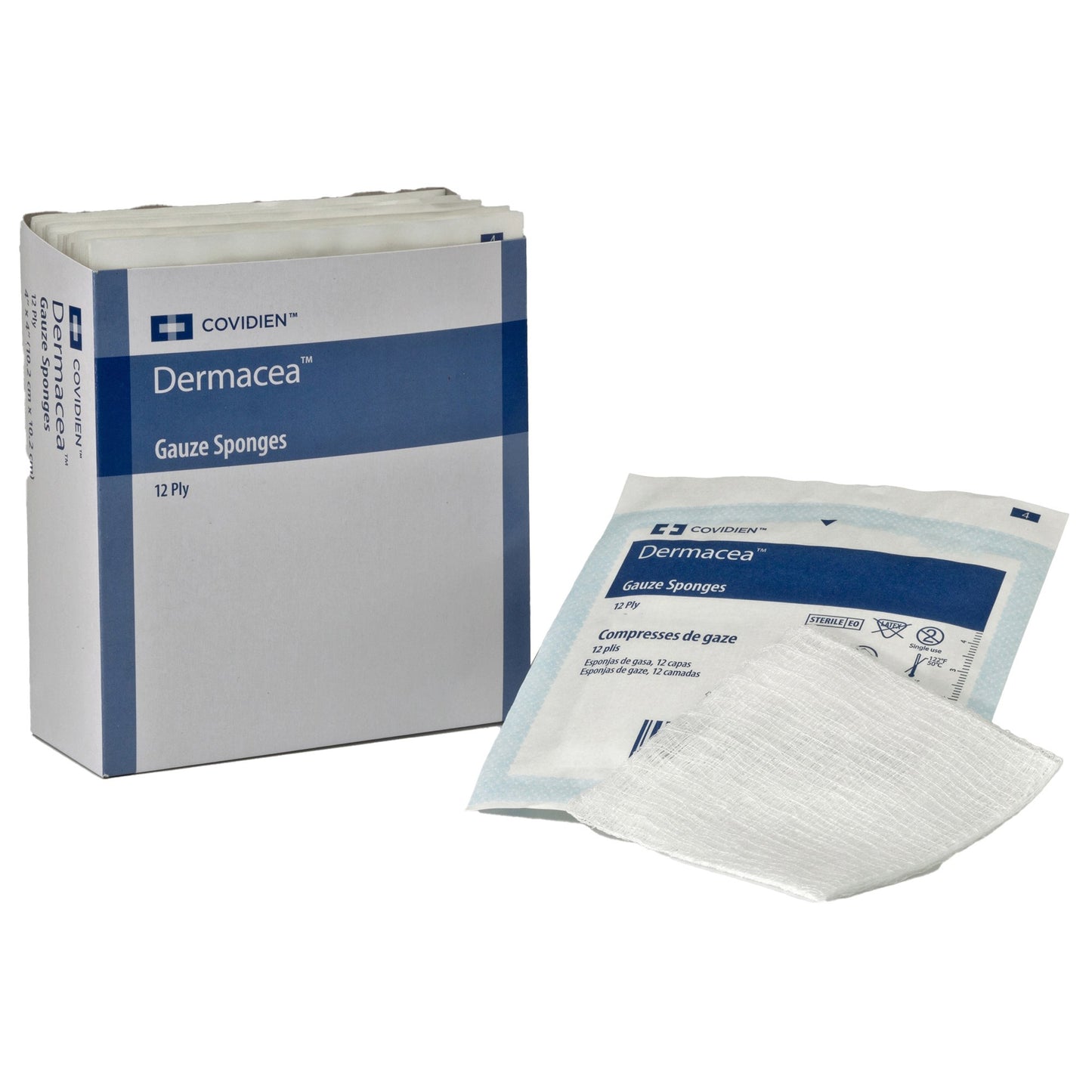 Dermacea™ Gauze Sponge 3 X 3 Inch 12-Ply Sterile 2 per Pack (765450_PK)