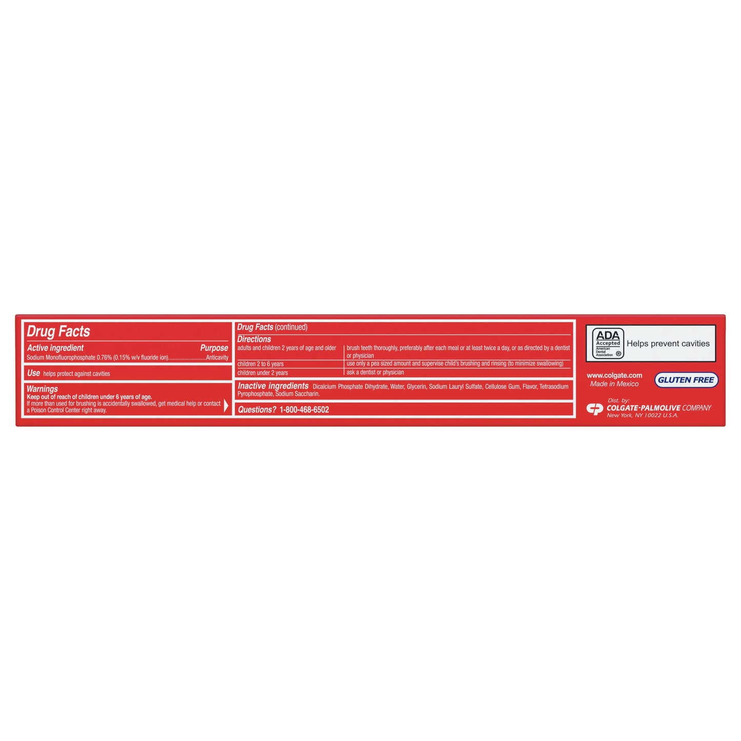 Colgate® Cavity Protection Toothpaste Regular Flavor 6 oz. Tube (1004075_CS)