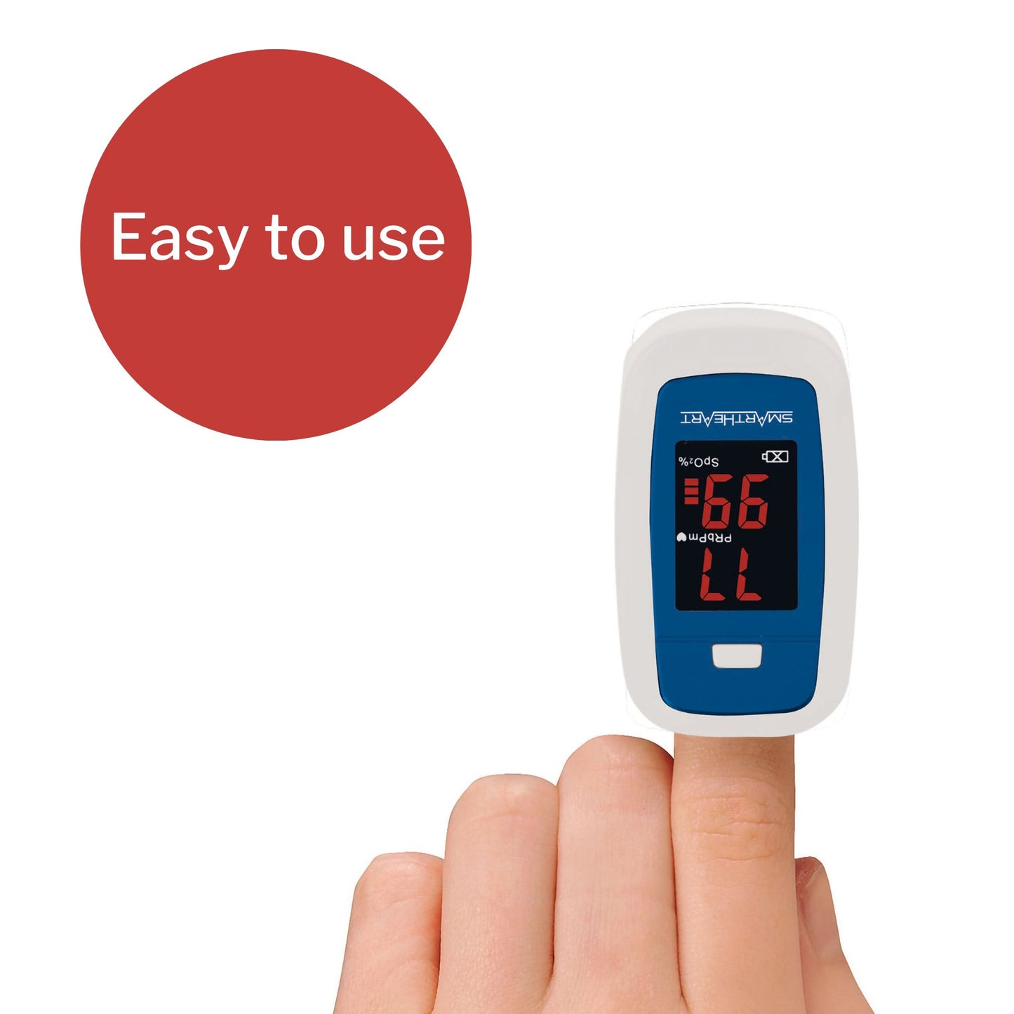SmartHeart™ Fingertip Pulse Oximeter Adult (1218872_CS)
