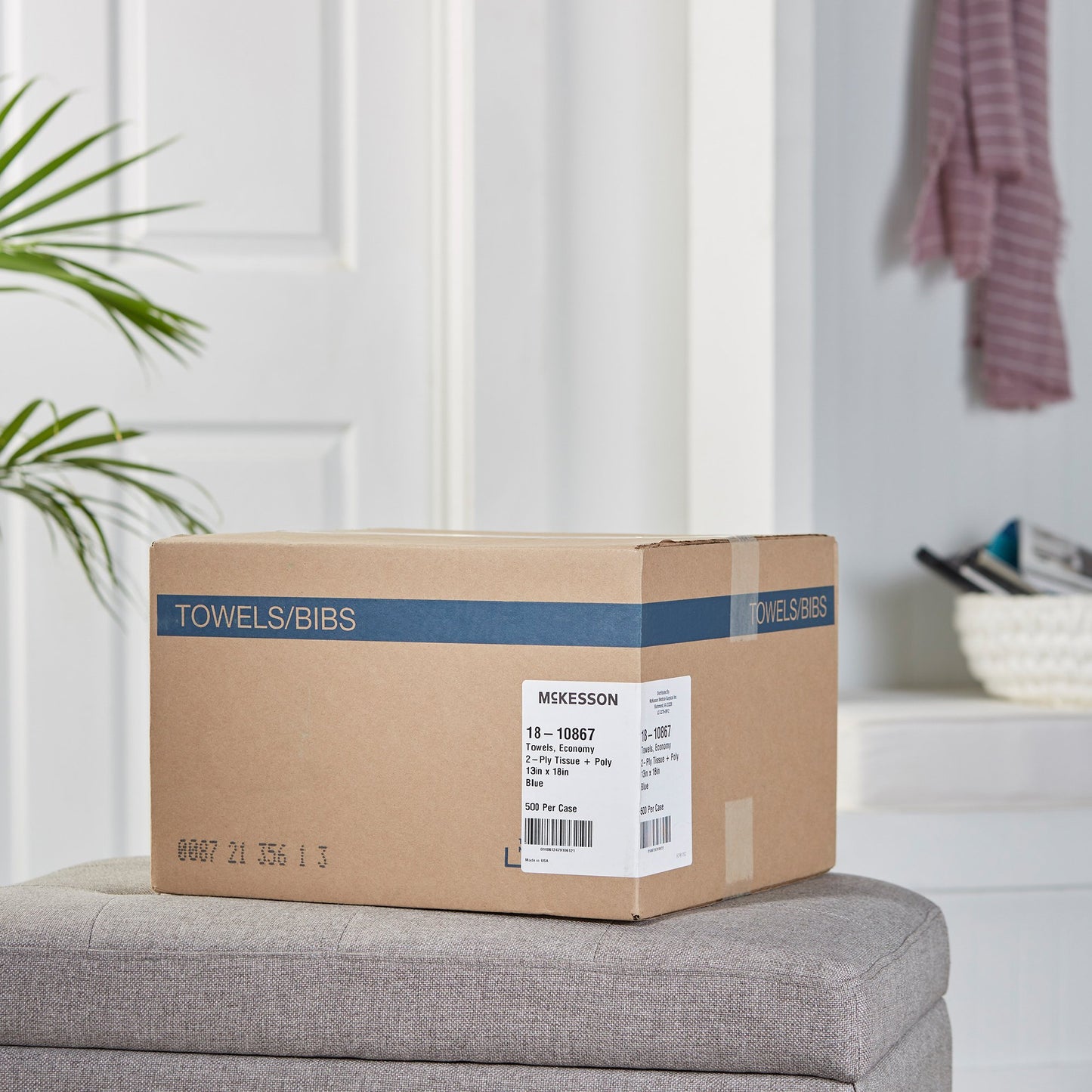 McKesson Procedure Towel 13 W X 18 L Inch Blue NonSterile (201068_CS)