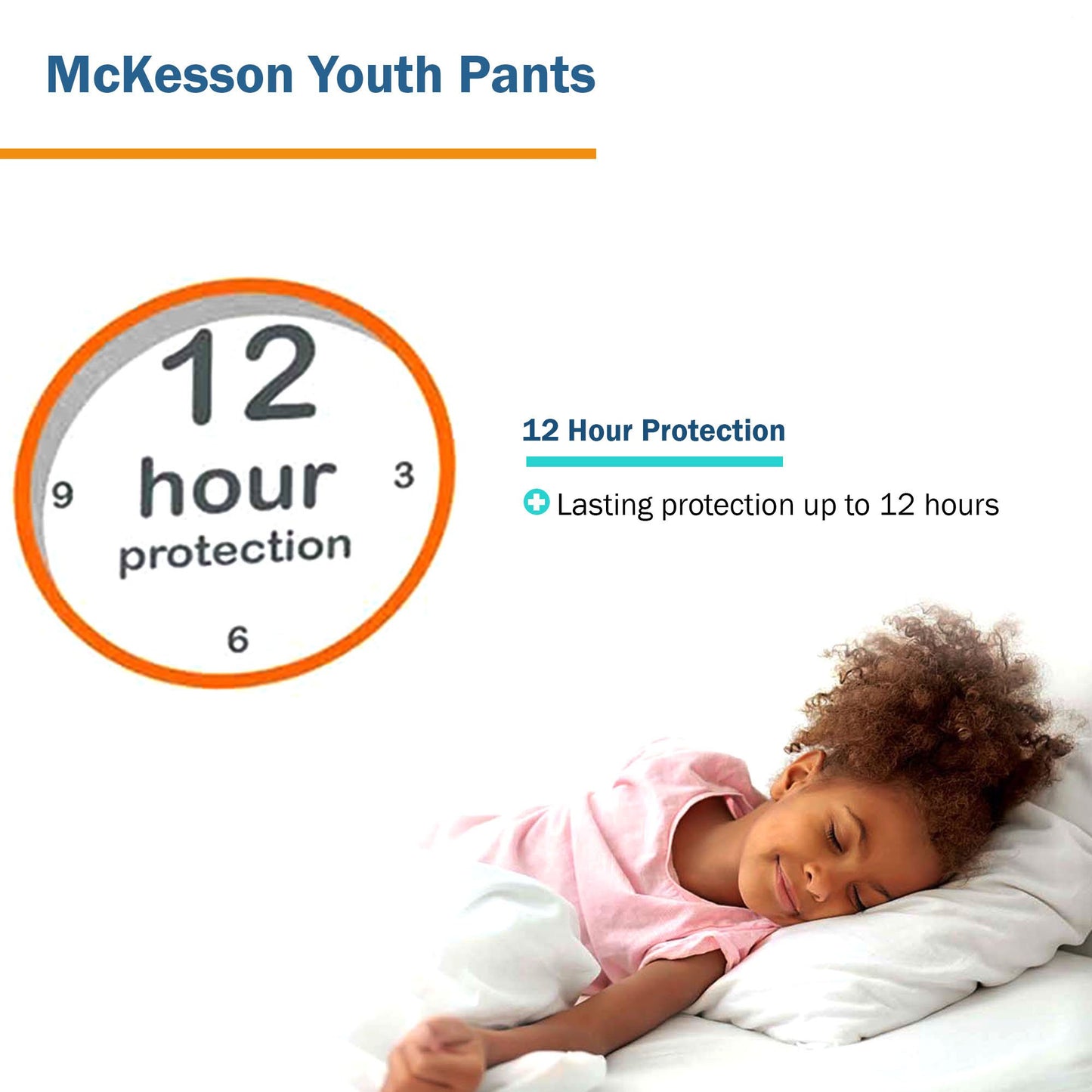 McKesson Unisex Youth Absorbent Underwear Pull On with Tear Away Seams Large / X-Large Disposable Heavy Absorbency (1198055_BG)