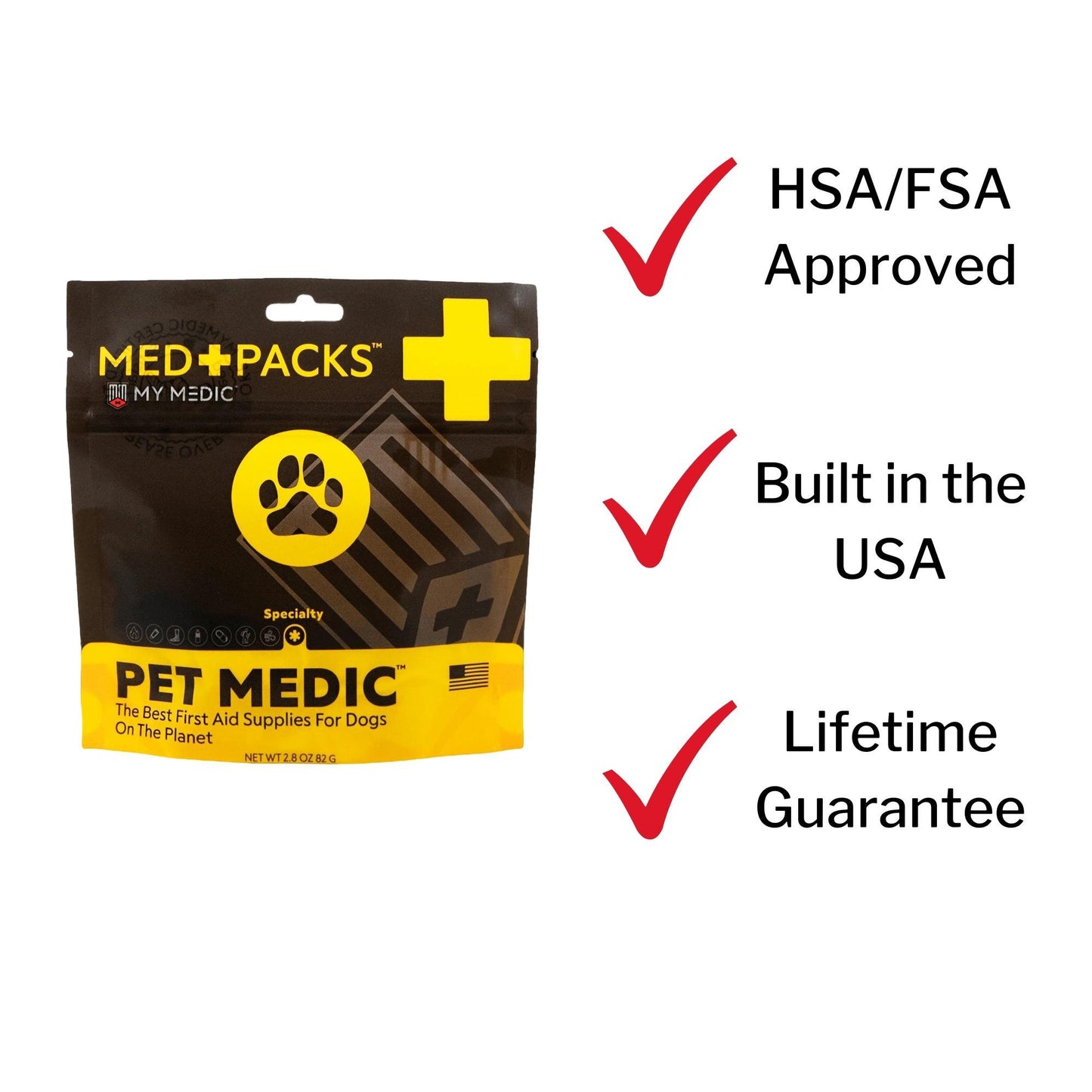 My Medic™ MED PACKS Pet Medic Pet First Aid Kit Plastic Pouch (1207735_EA)