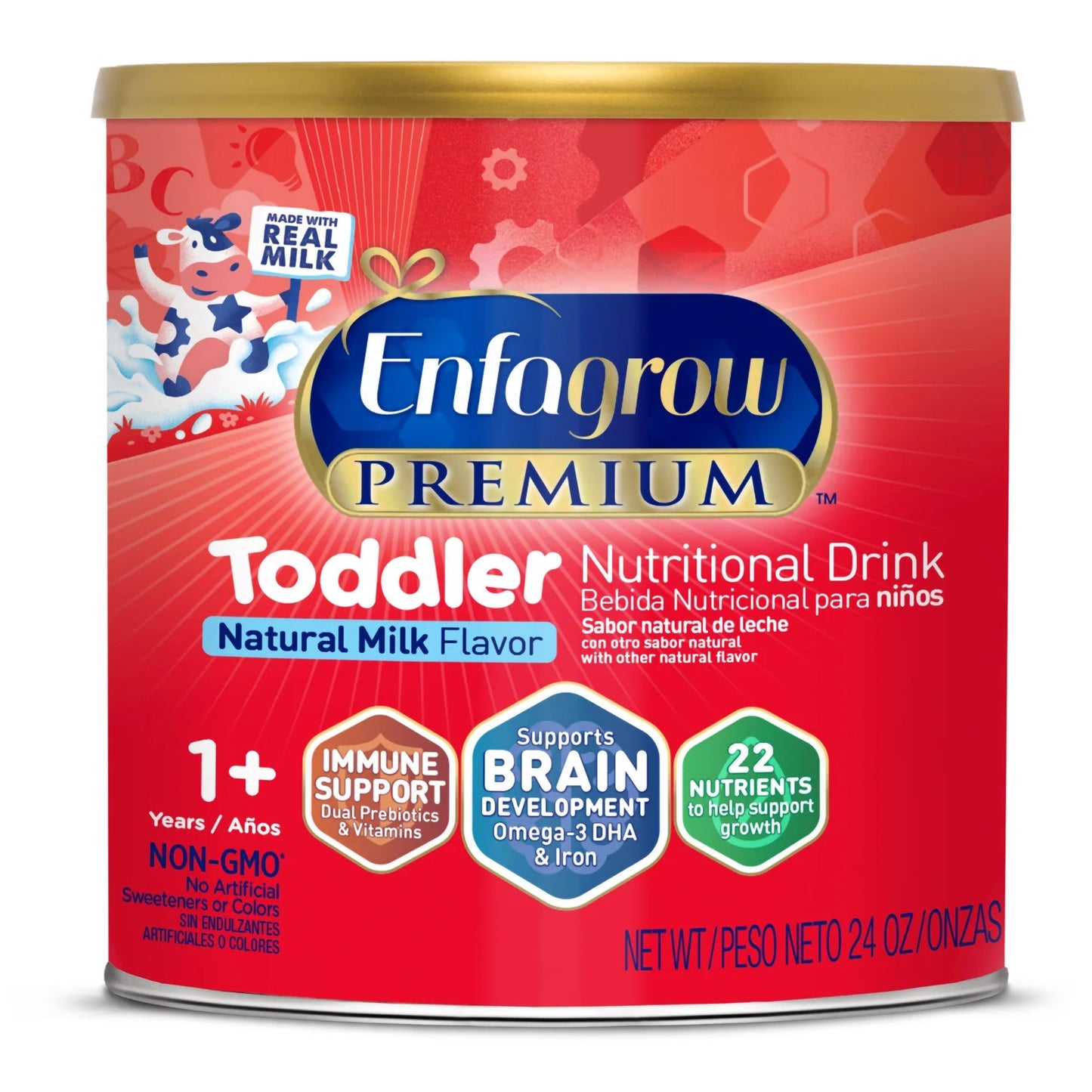Enfagrow® Premium™ Toddler Pediatric Oral Supplement Unflavored 24 oz. Can Powder (1251725_CS)