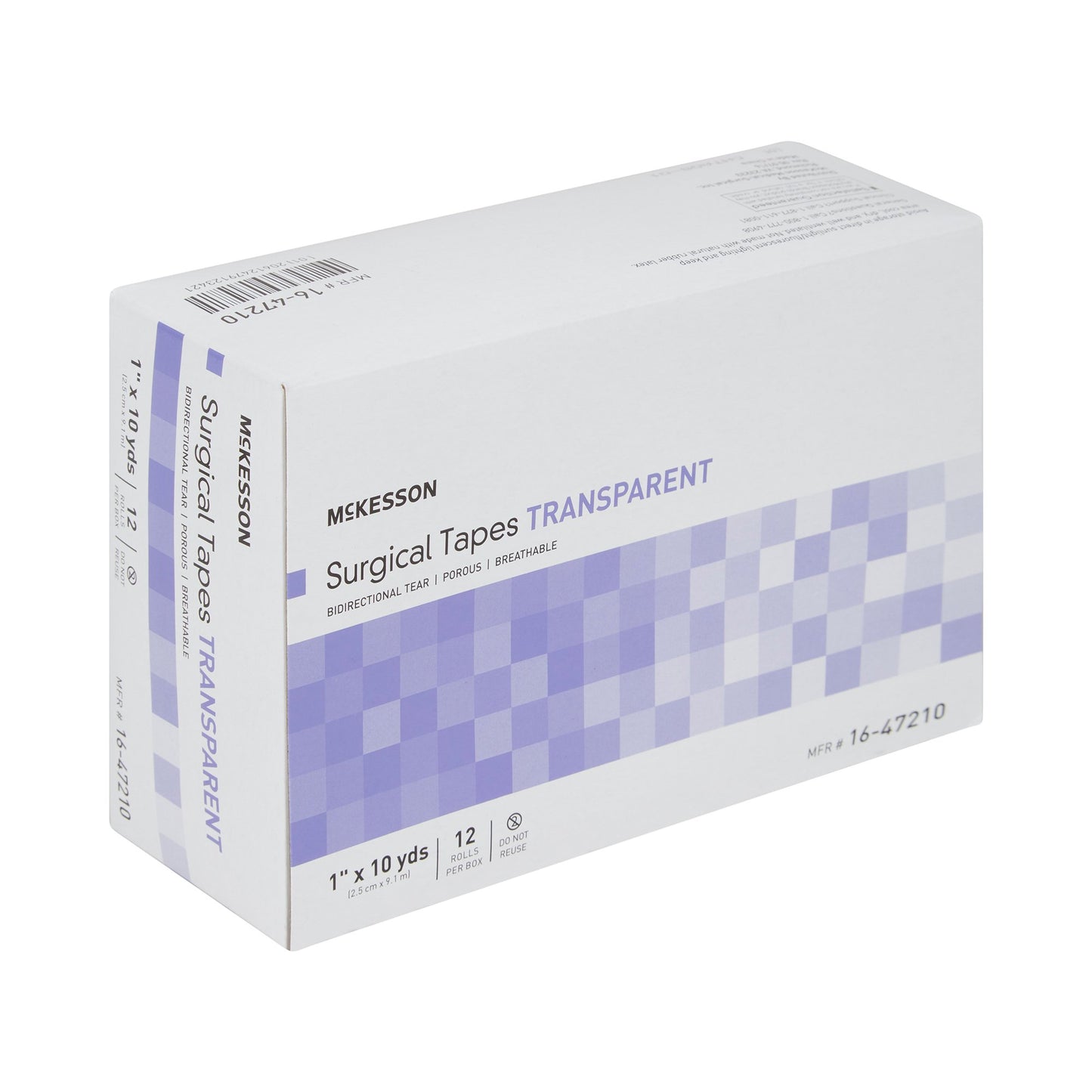 McKesson Medical Tape Transparent 1 Inch X 10 Yard Plastic NonSterile (455537_RL)
