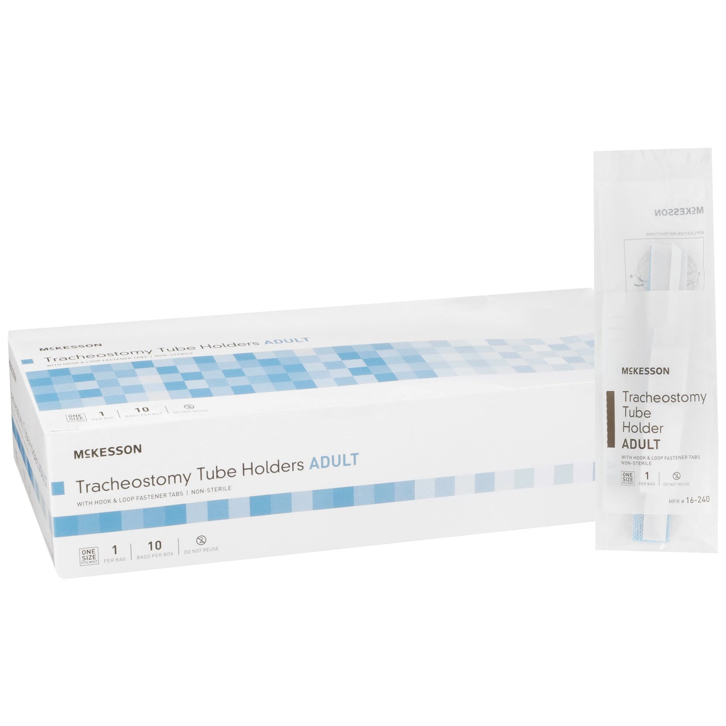 McKesson Tracheostomy Tube Holder 1 X 16-3/4 Inch Adult (512425_CS)