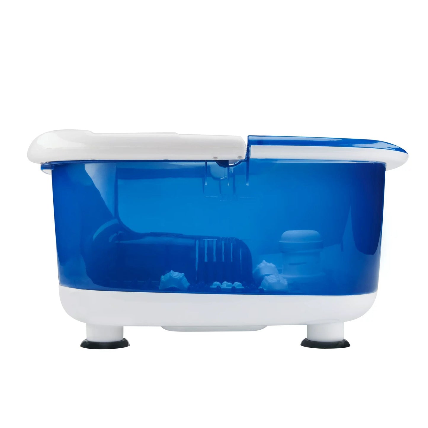 HoMedics® Salt-N-Soak Pro Foot Bath with Heat Boost Blue / White Plastic (1253808_EA)