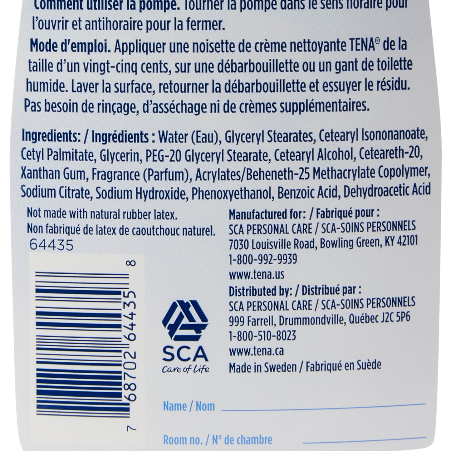 TENA® ProSkin™ Cleansing Cream Rinse-Free Body Wash Cream 33.8 oz. Pump Bottle Mild Scent (931630_CS)