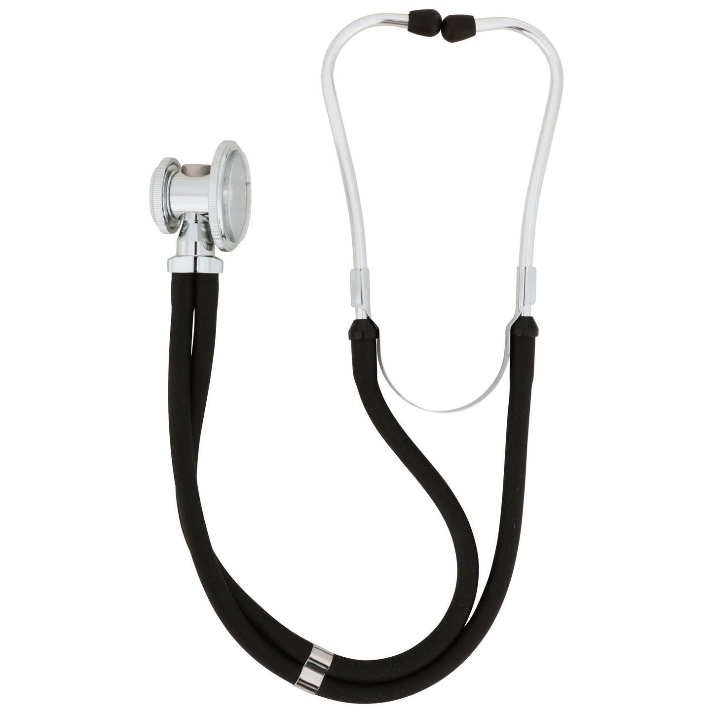 McKesson Sprague Stethoscope Black 2-Tube 16 Inch Tube Double Sided Chestpiece (761428_EA)