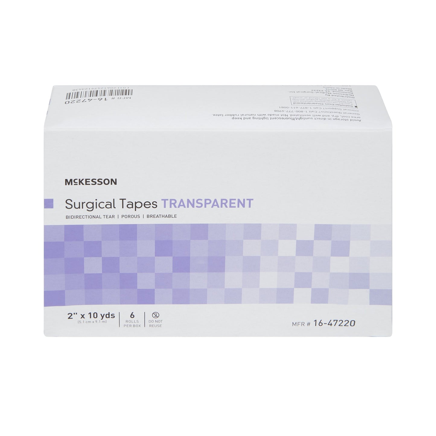 McKesson Medical Tape Transparent 2 Inch X 10 Yard Plastic NonSterile (455538_CS)