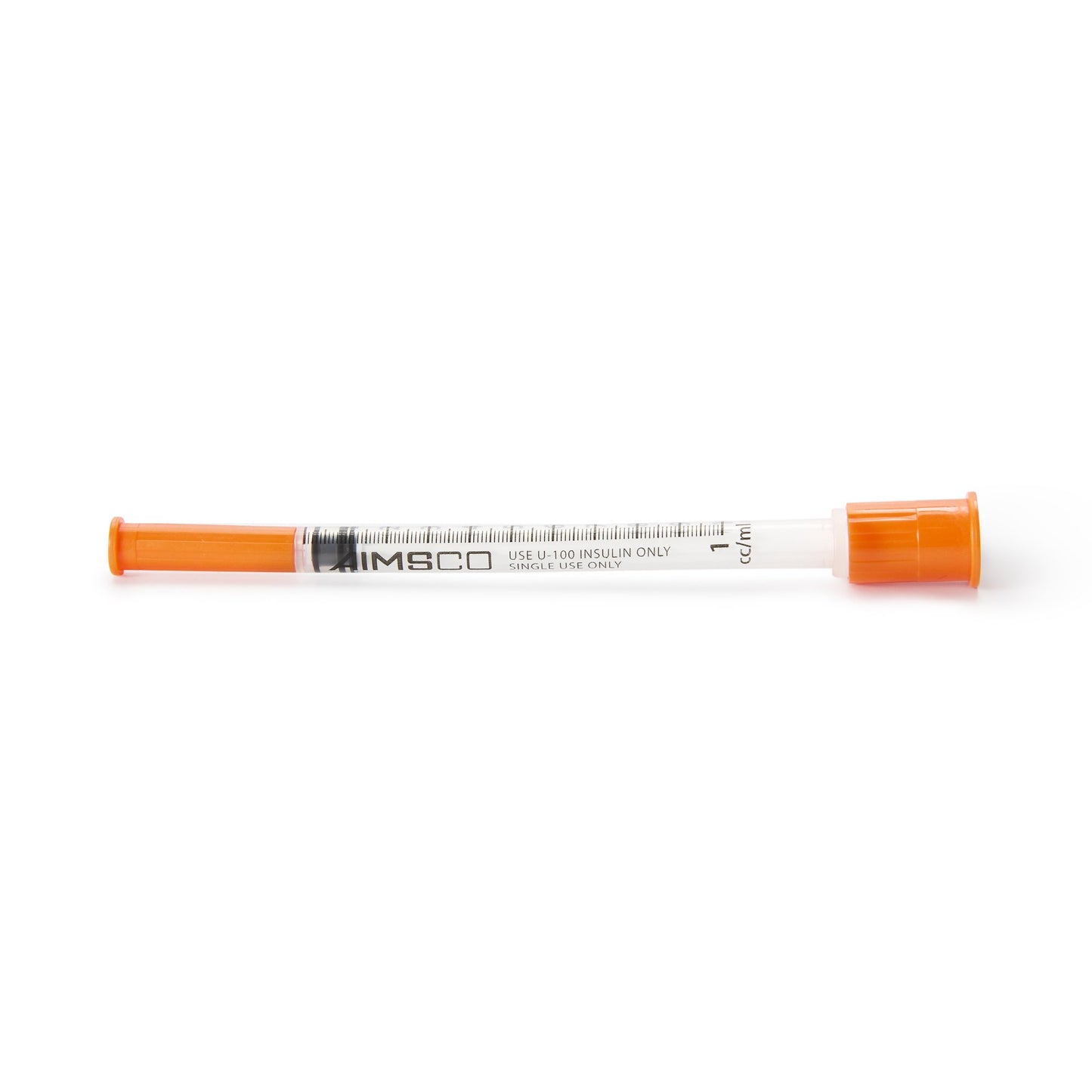 AIMSCO® Standard Insulin Syringe with Needle 1 mL 1/2 Inch 28 Gauge NonSafety Ultra Thin Wall (1182679_CS)
