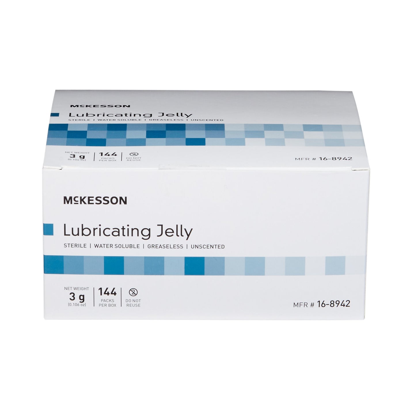 McKesson Lubricating Jelly 3 Gram Individual Packet Sterile (1066698_EA)