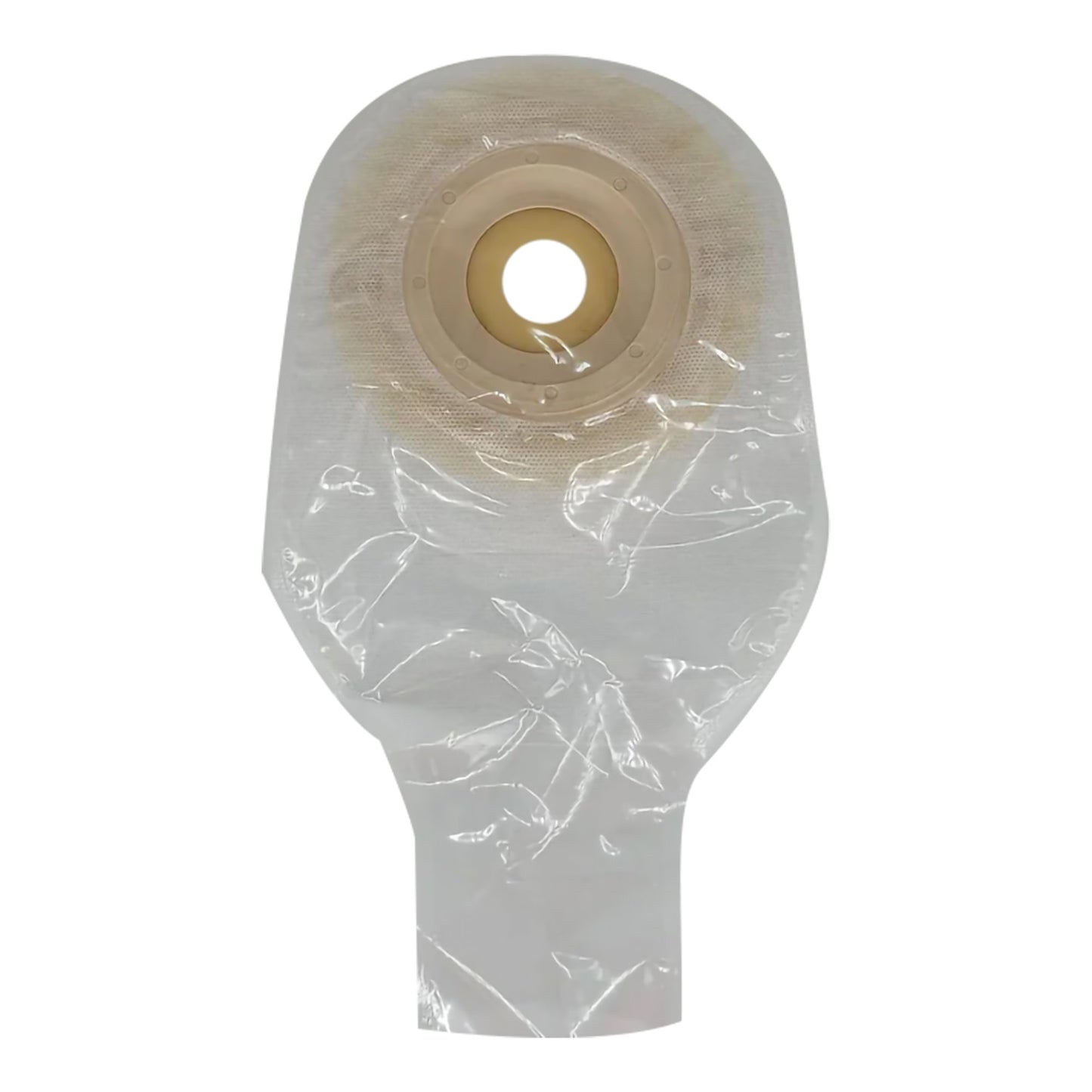 Safe n Simple™ Ostomy Pouch One-Piece System 12 Inch Length Convex, Pre-Cut 1 Inch Stoma Drainable (1243995_CS)