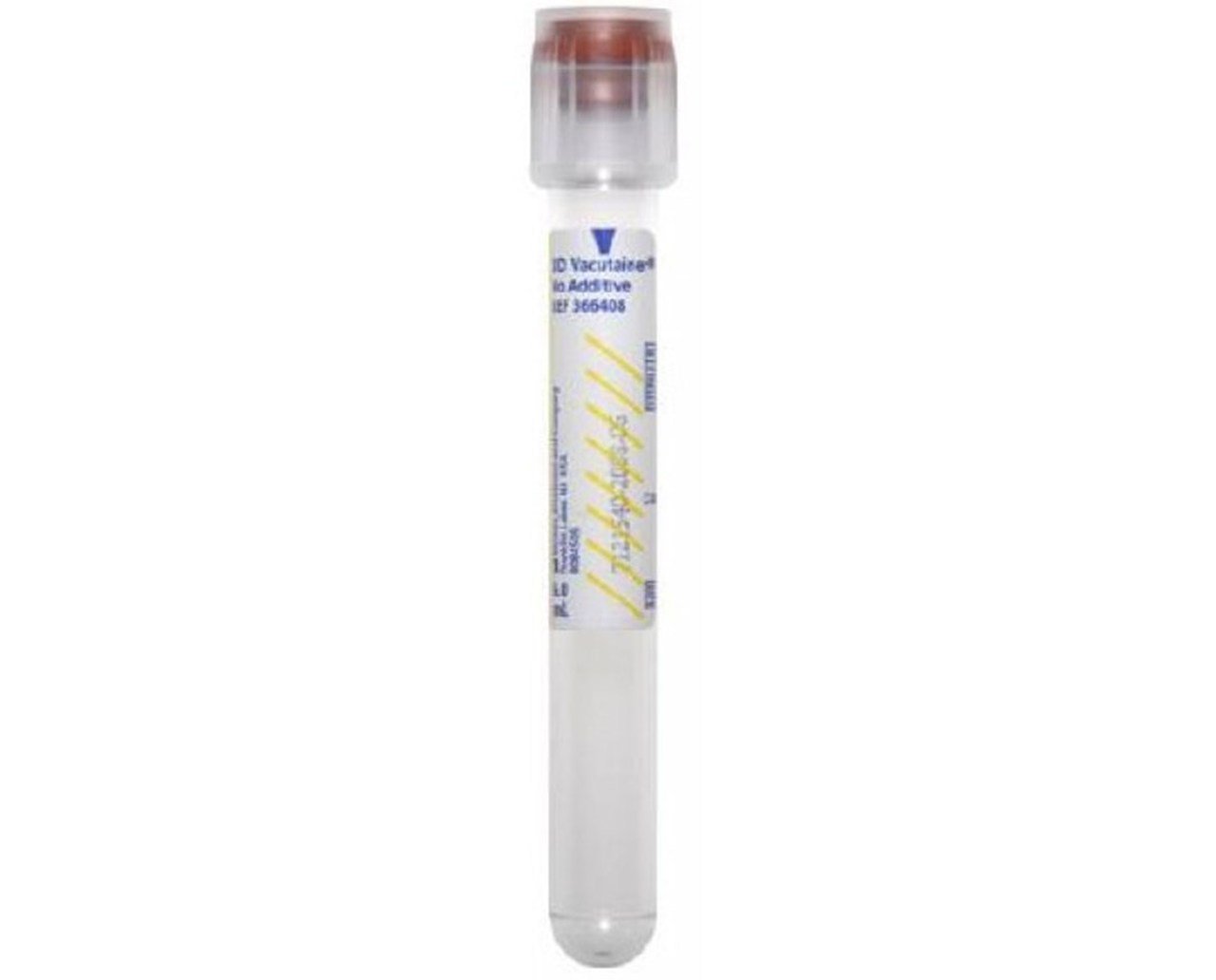BD Vacutainer® No Additive (Z) Plus Secondary Tube Plain 6 mL BD Hemogard™ Closure Polyethylene Terephthalate (PET) Tube (1016759_CS)