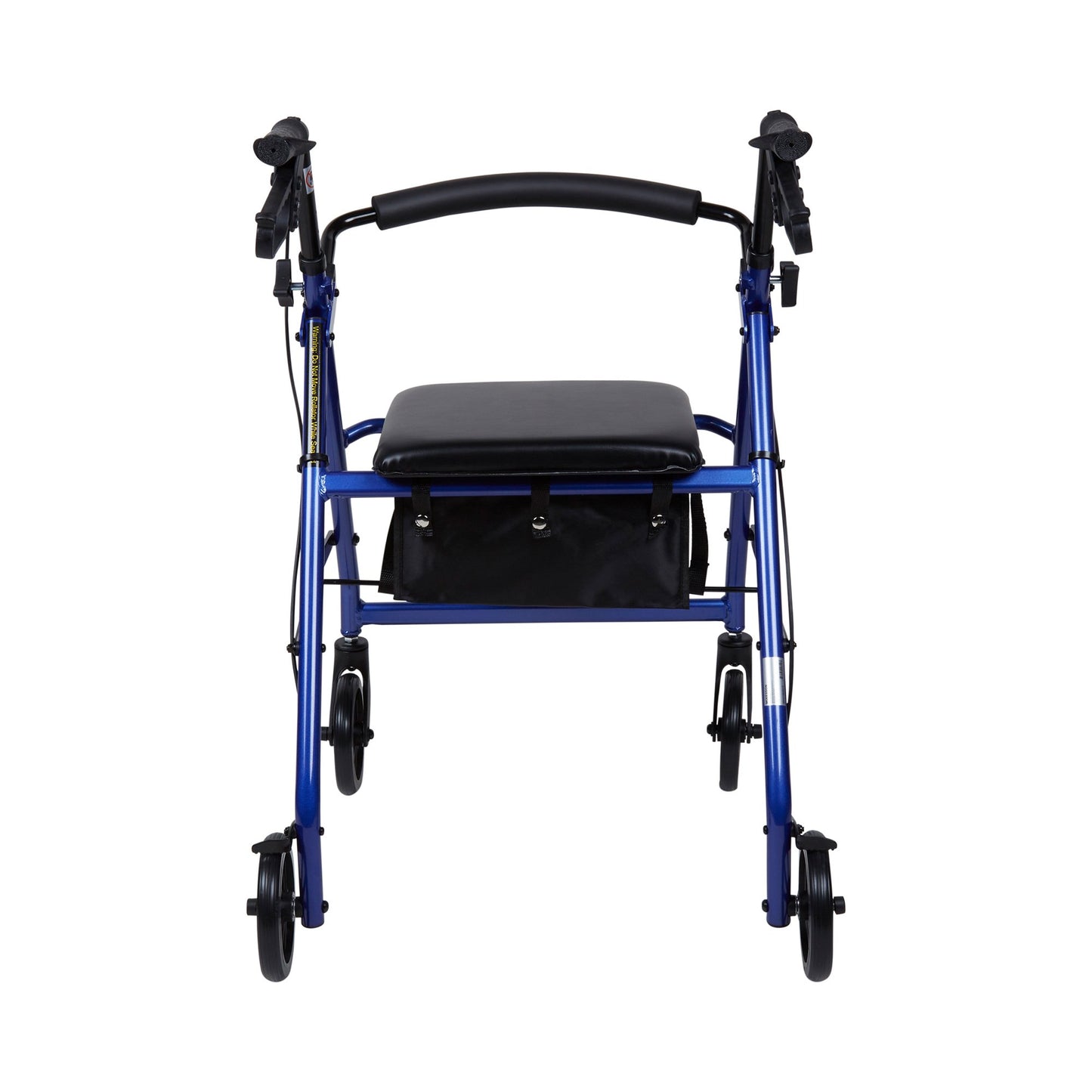 McKesson 4 Wheel Rollator Blue Adjustable Height / Folding Aluminum Frame (1065264_EA)