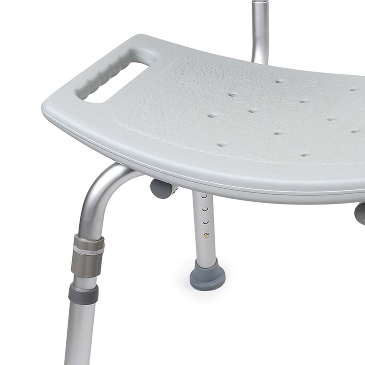 McKesson Bath Bench Without Arms Aluminum Frame Removable Backrest 19-1/4 Inch Seat Width 300 lbs. Weight Capacity (1128905_EA)