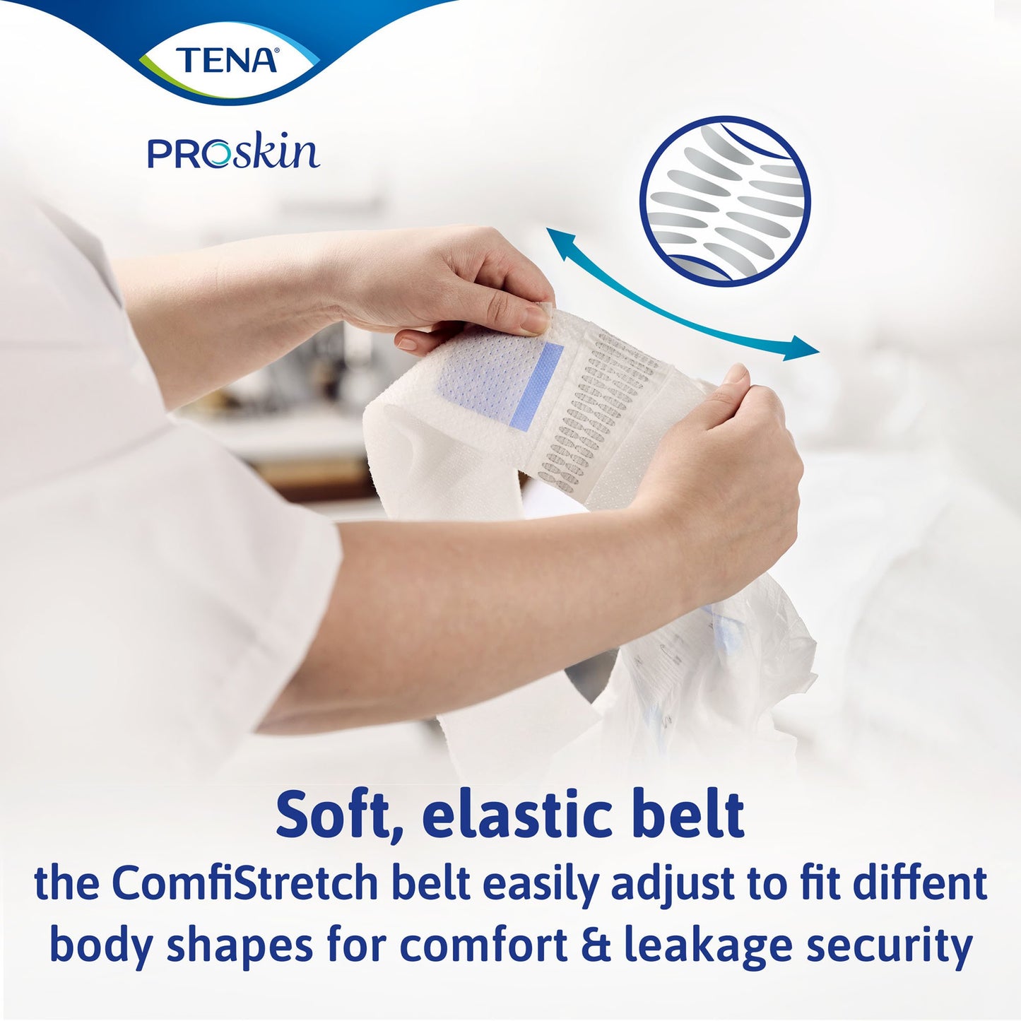 TENA® ProSkin™ Flex Super Unisex Adult Incontinence Belted Undergarment Size 20 Disposable Heavy Absorbency (718449_PK)
