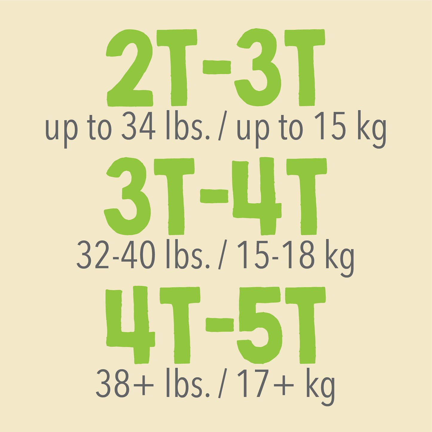 Cutie Pants® Unisex Toddler Training Pants Pull On with Tear Away Seams Size 4T to 5T Disposable Heavy Absorbency (810360_CS)