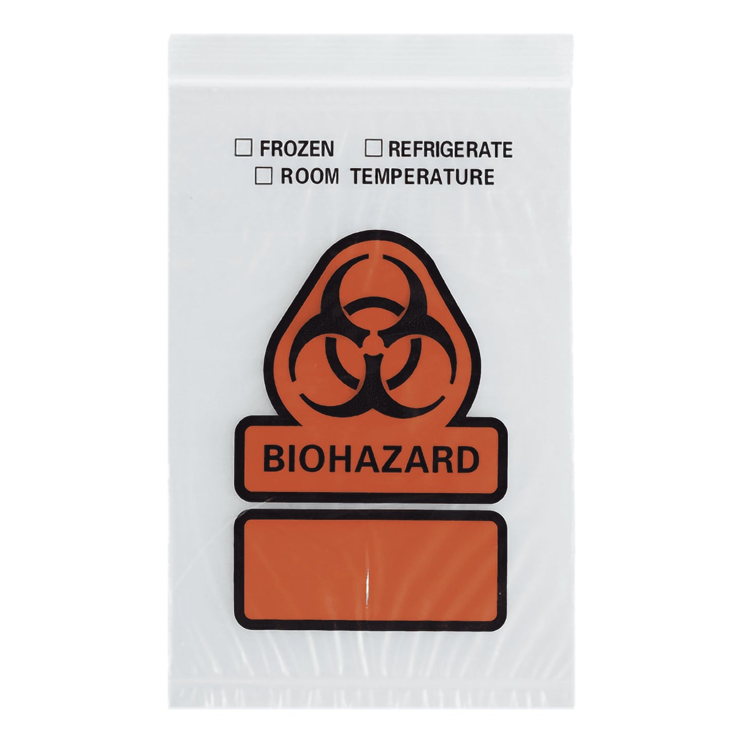 ASP Global LLC Specimen Transport Bag with Document Pouch 8 X 10 Inch Zip Closure Biohazard Symbol / Storage Instructions NonSterile (372077_PK)