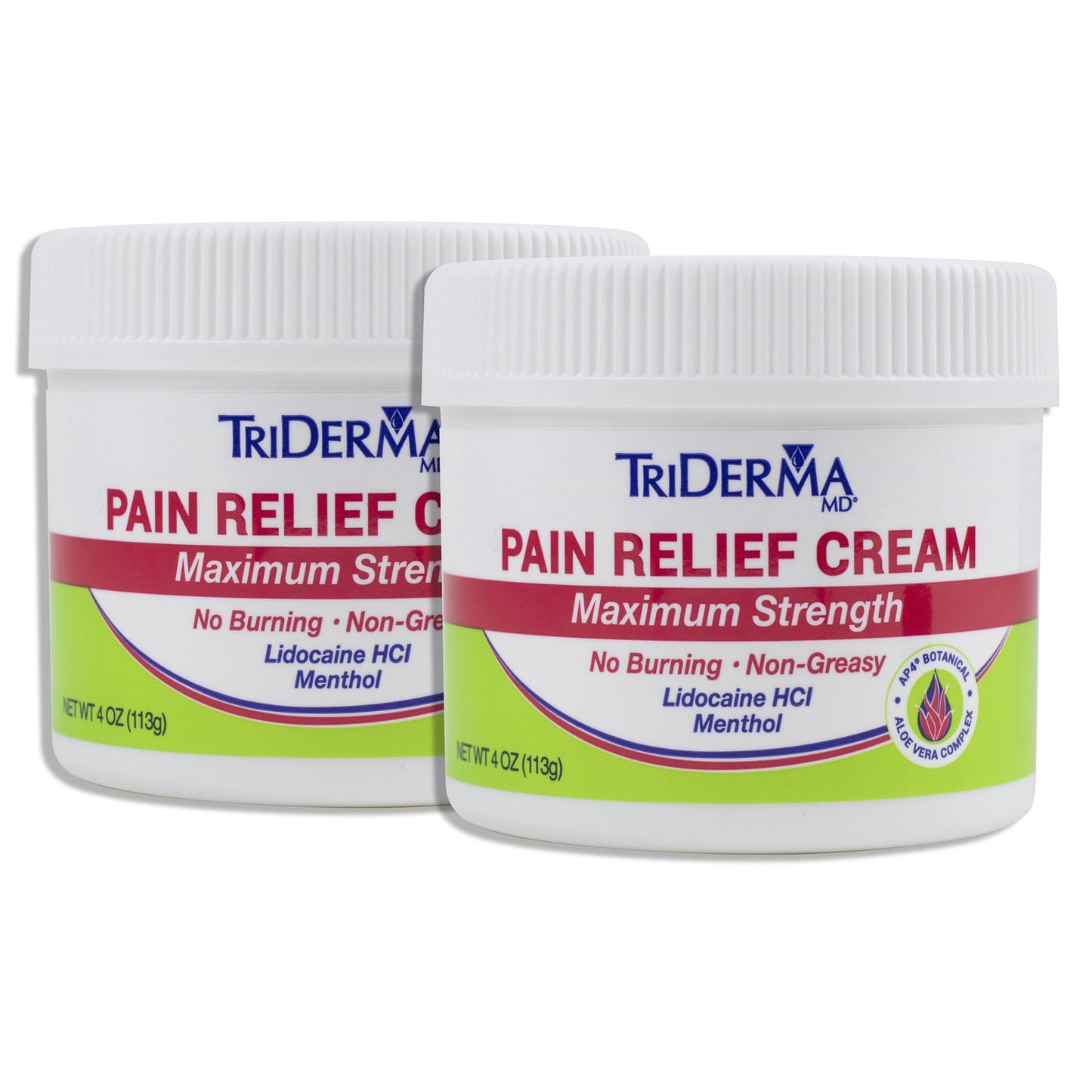 TriDerma MD® Topical Pain Relief 4% - 1% Strength Lidocaine / Menthol Cream 4 oz. (906175_EA)