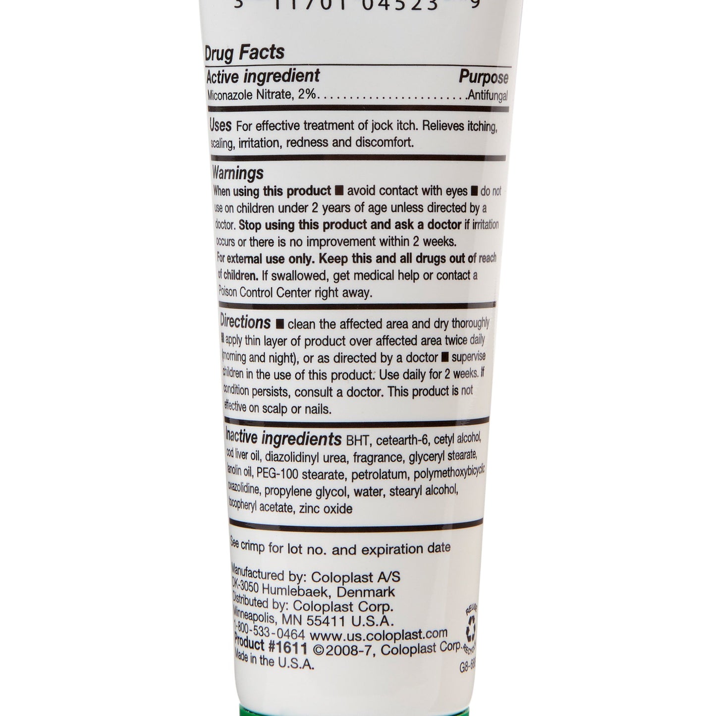 Baza® Antifungal Skin Protectant 2 oz. Tube Scented Cream CHG Compatible (201384_CS)