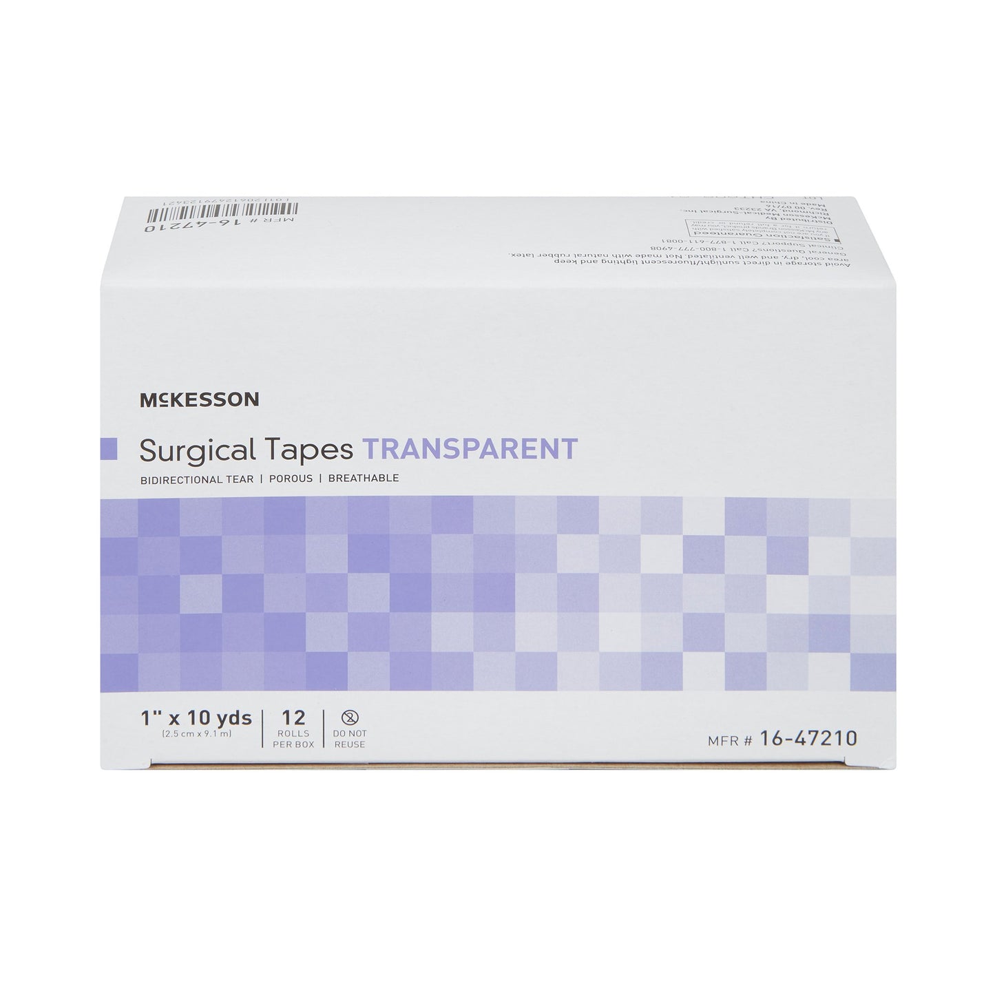 McKesson Medical Tape Transparent 1 Inch X 10 Yard Plastic NonSterile (455537_RL)