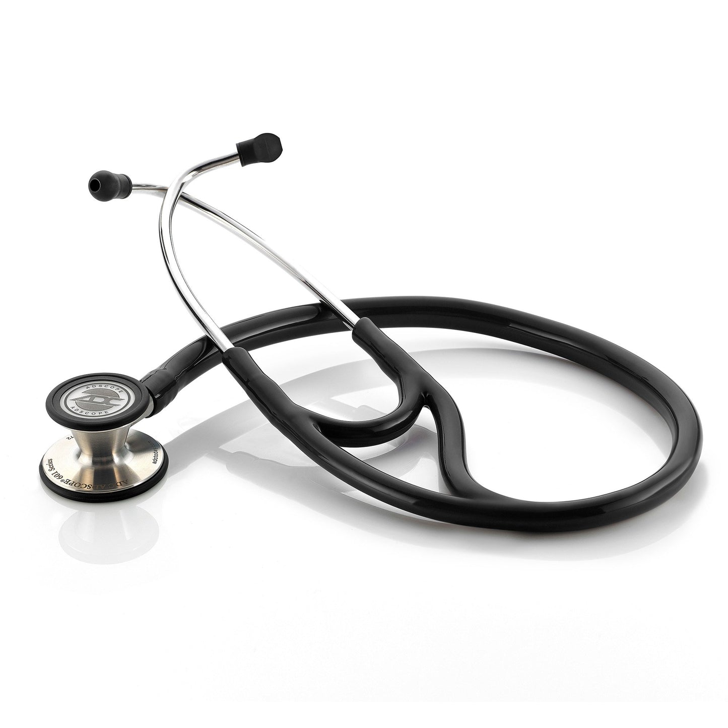 Adscope® 601 Cardiology Stethoscope Black 1-Tube 19 Inch Tube Convertible Chestpiece (406198_EA)
