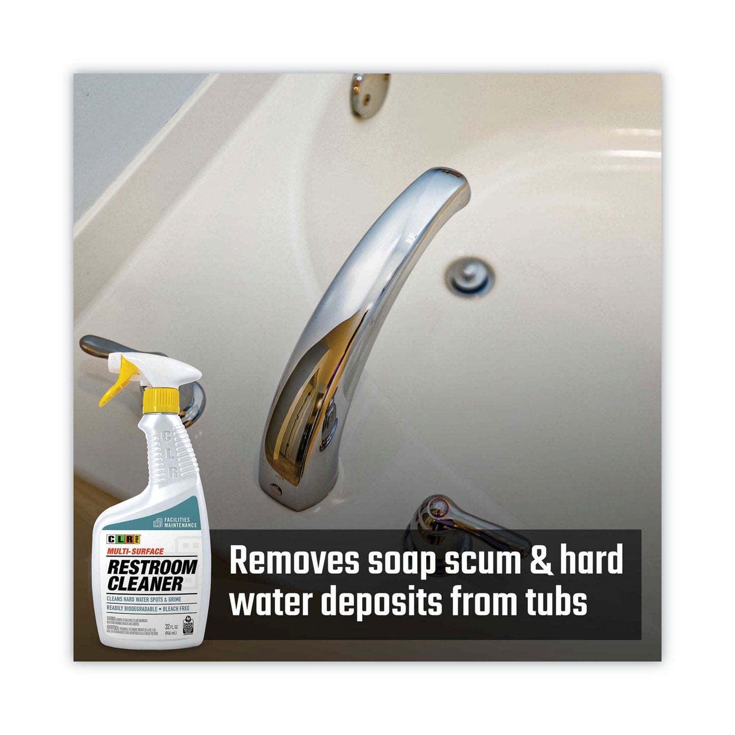 CLR PRO® Restroom Cleaner, 32 oz Pump Spray, 6/Carton (JELFMRC326PRO)