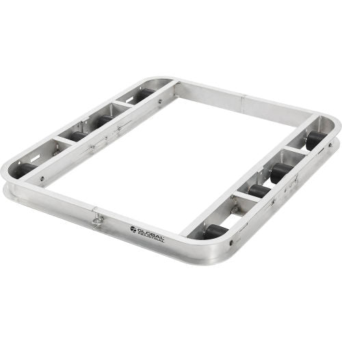 Global Industrial Aluminum Pallet Dolly with Tilt Rollers, 48" x 42", 6000 lb. Cap. (WB800501)