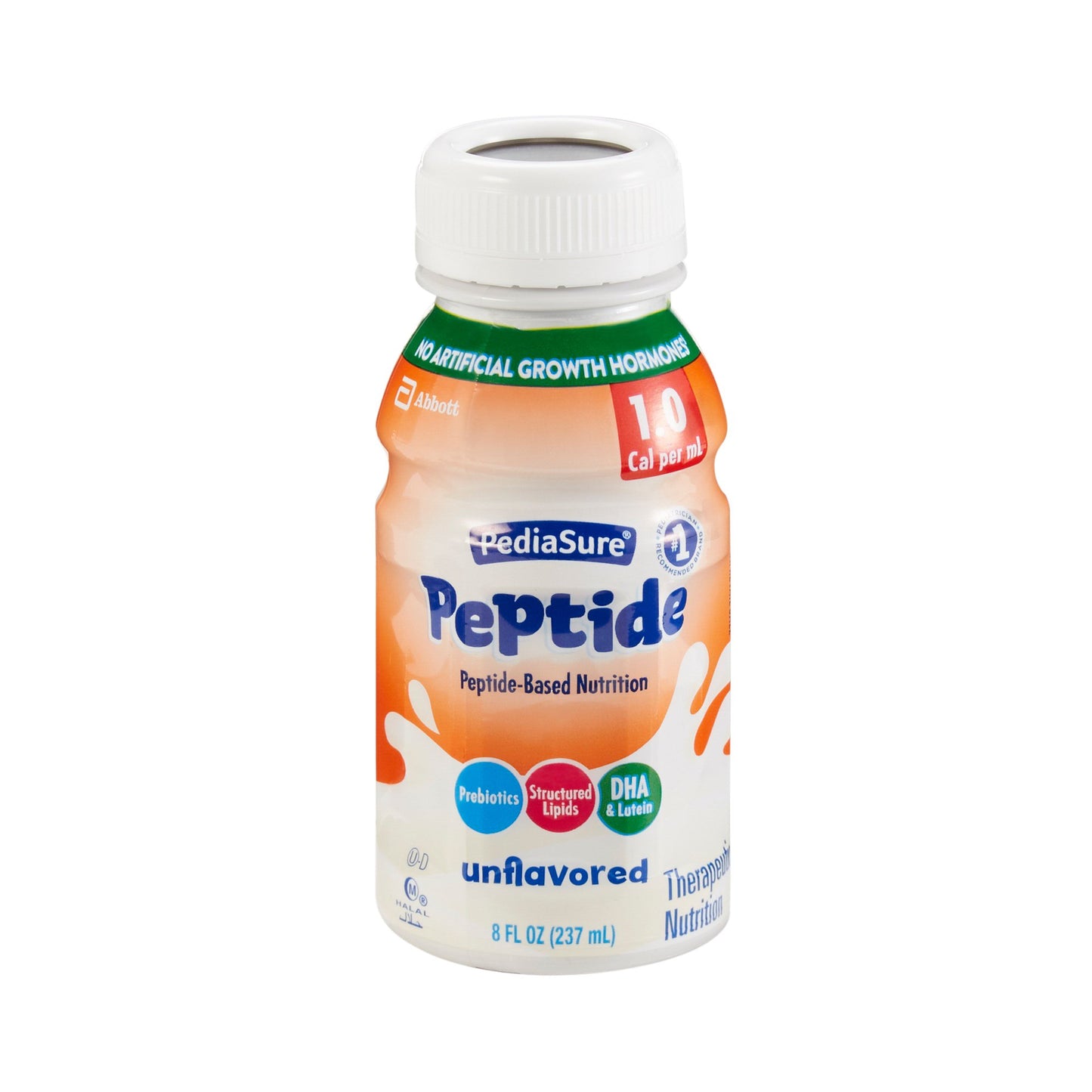 PediaSure® Peptide 1.0 Cal Pediatric Oral Supplement Unflavored 8 oz. Bottle Liquid Peptide Malabsorption / Maldigestion (1143669_EA)
