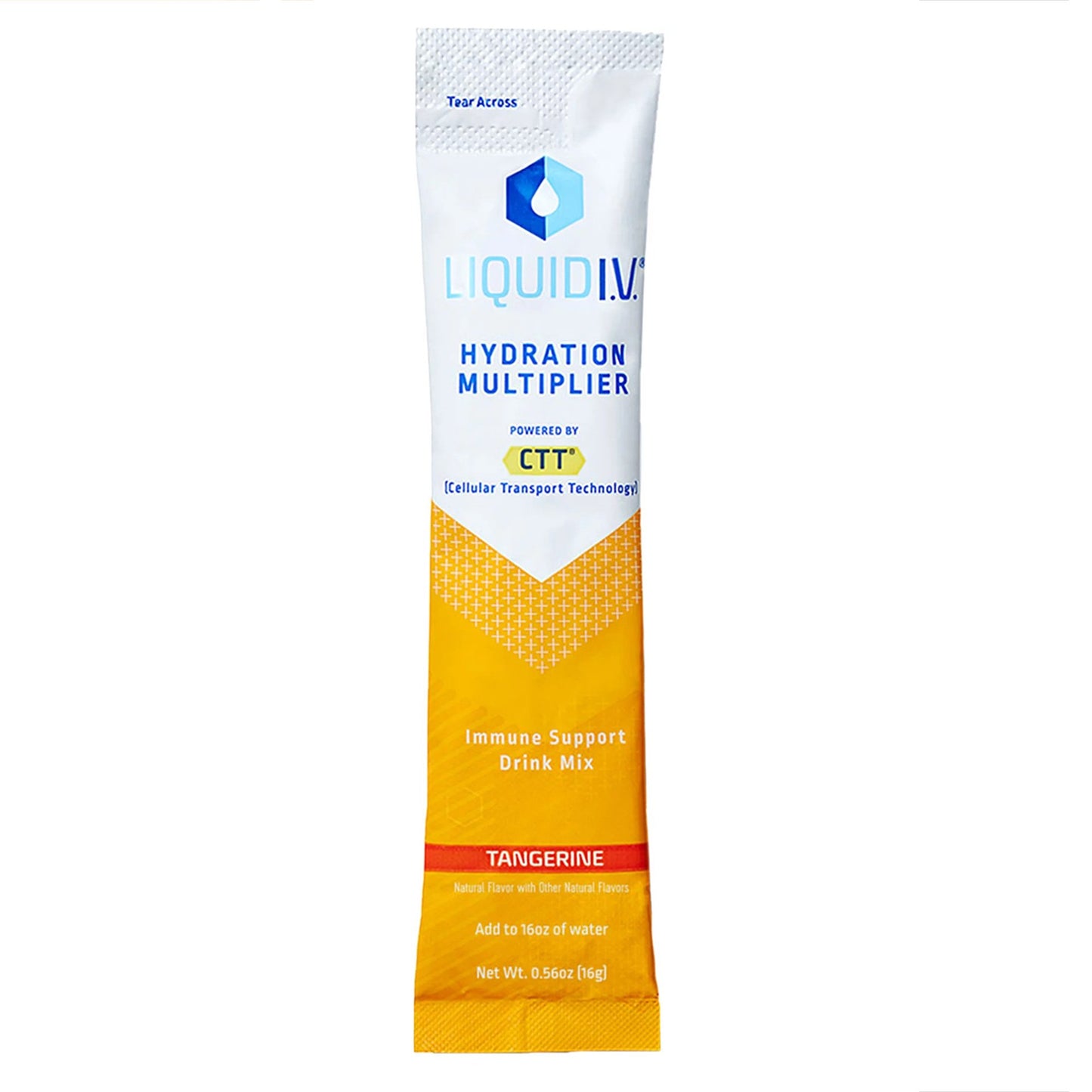 Liquid I.V.® Hydration Multiplier®+ Immune Suport Oral Electrolyte Solution Tangerine Flavor 0.56 oz. Electrolyte (1220423_BX)