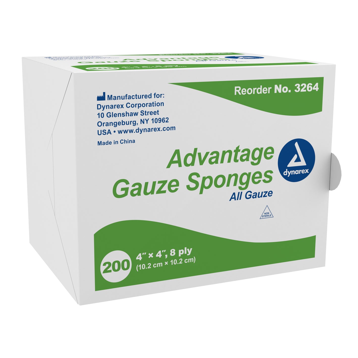 Advantage Gauze Sponge 4 X 4 Inch 8-Ply NonSterile 200 per Pack (762584_PK)
