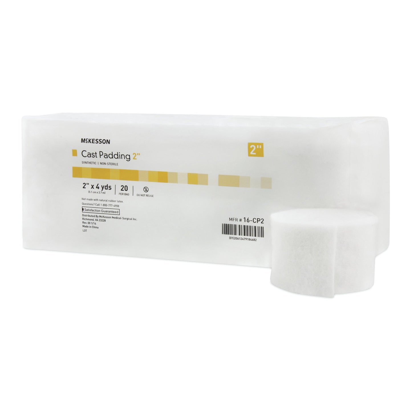 McKesson Cast Padding Undercast 2 Inch X 4 Yard Polyester NonSterile (734224_BG)