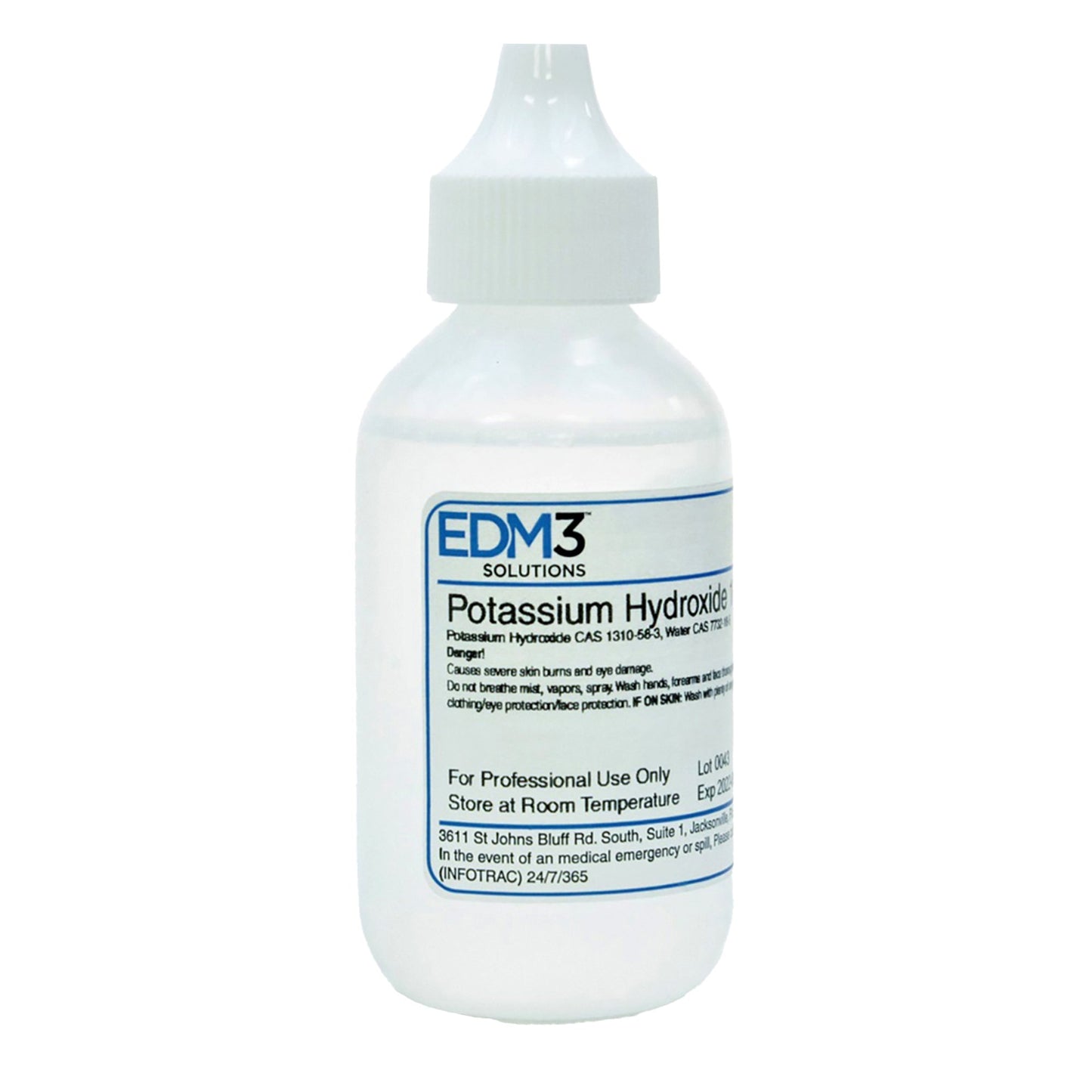 EDM 3 LLC Potassium Hydroxide (KOH) 10% 2 oz. (442660_EA)