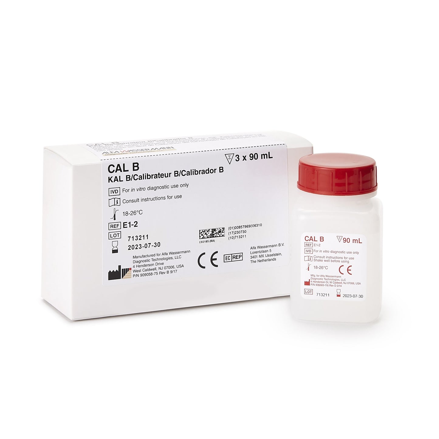 ACE® ISE Calibrator B 3 X 90 mL For ACE Analyzers (206133_KT)