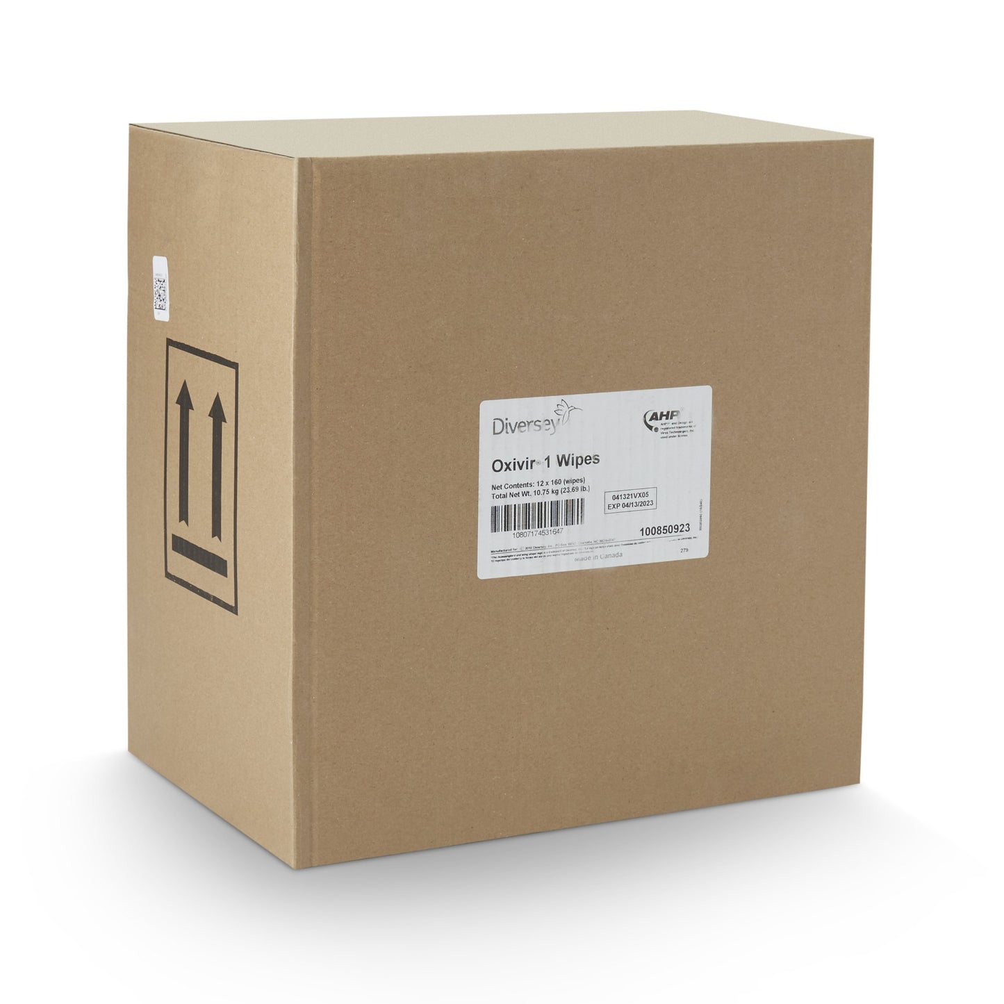 Diversey™ Oxivir® 1 Surface Disinfectant Cleaner Premoistened Hydrogen Peroxide Based Manual Pull Wipe 160 Count Canister Scented NonSterile (1048121_CS)