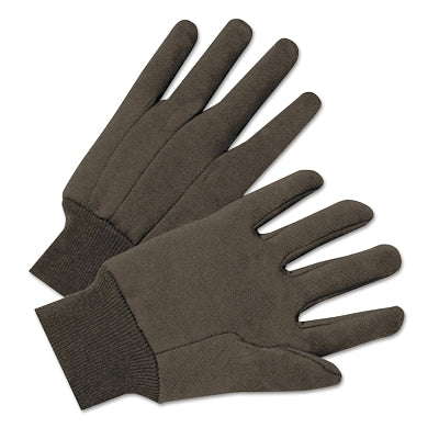 West Chester Jersey Gloves, Large, Brown, Cotton (112-750C)