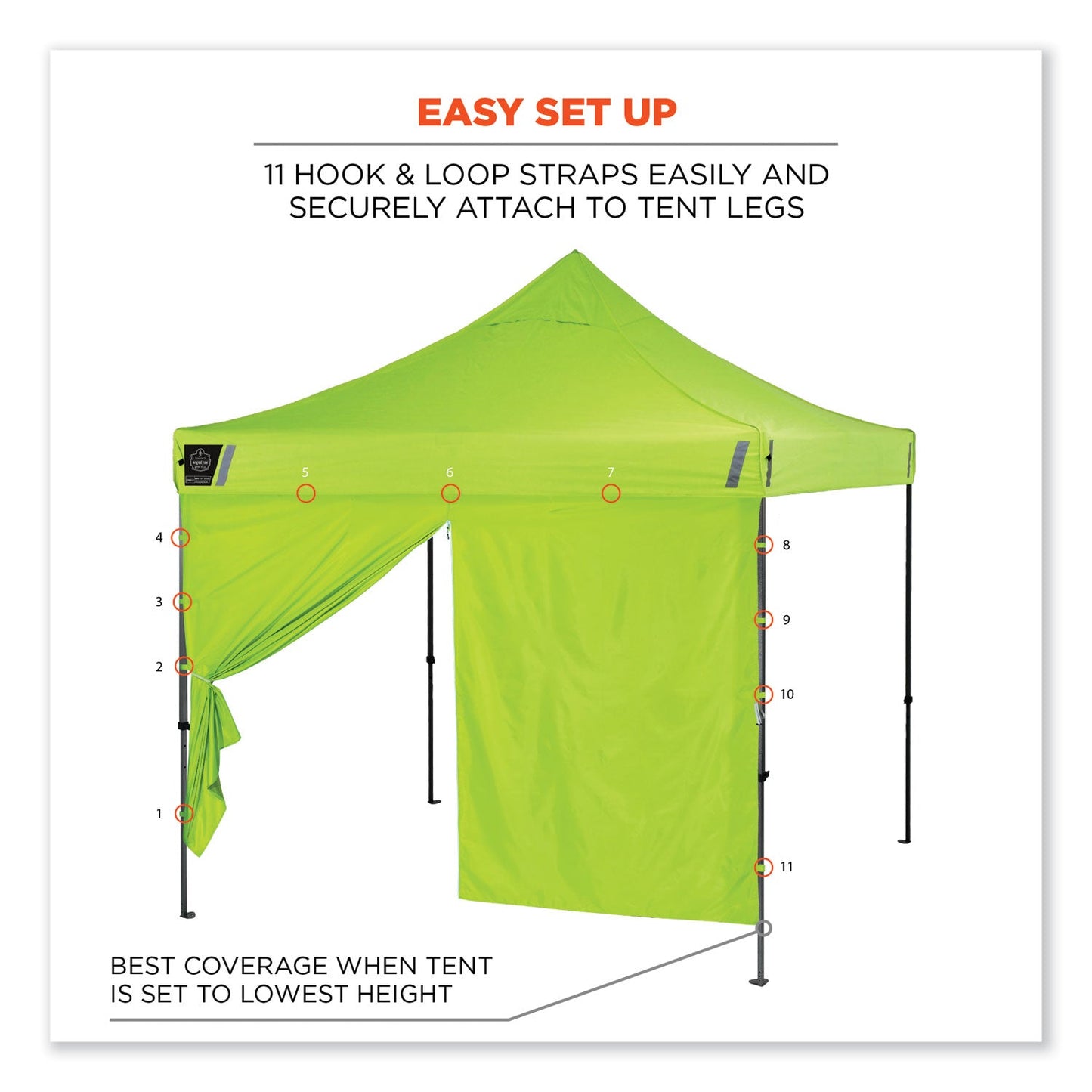 ergodyne-shax-6096-pop-up-tent-sidewall-with-zipper-num-ego12978_5