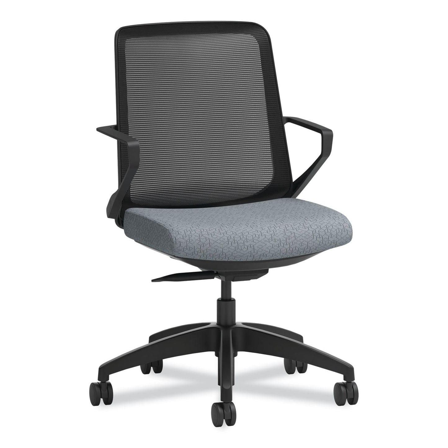 HON® Cliq Office Chair, Supports Up to 300 lb, 17" to 22" Seat Height, Basalt Seat/Black Back/Base (HONCLQIMAPX25T)